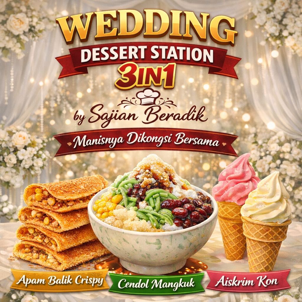 Dessert Station by Sajian Beradik Facebook ad: Wedding Dessert Station 3IN1 by Sajian Beradik
