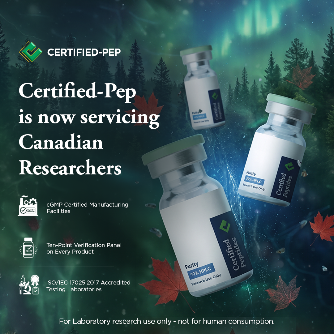 Certified-Pep Facebook ad: Laboratory-Tested Research Compounds
