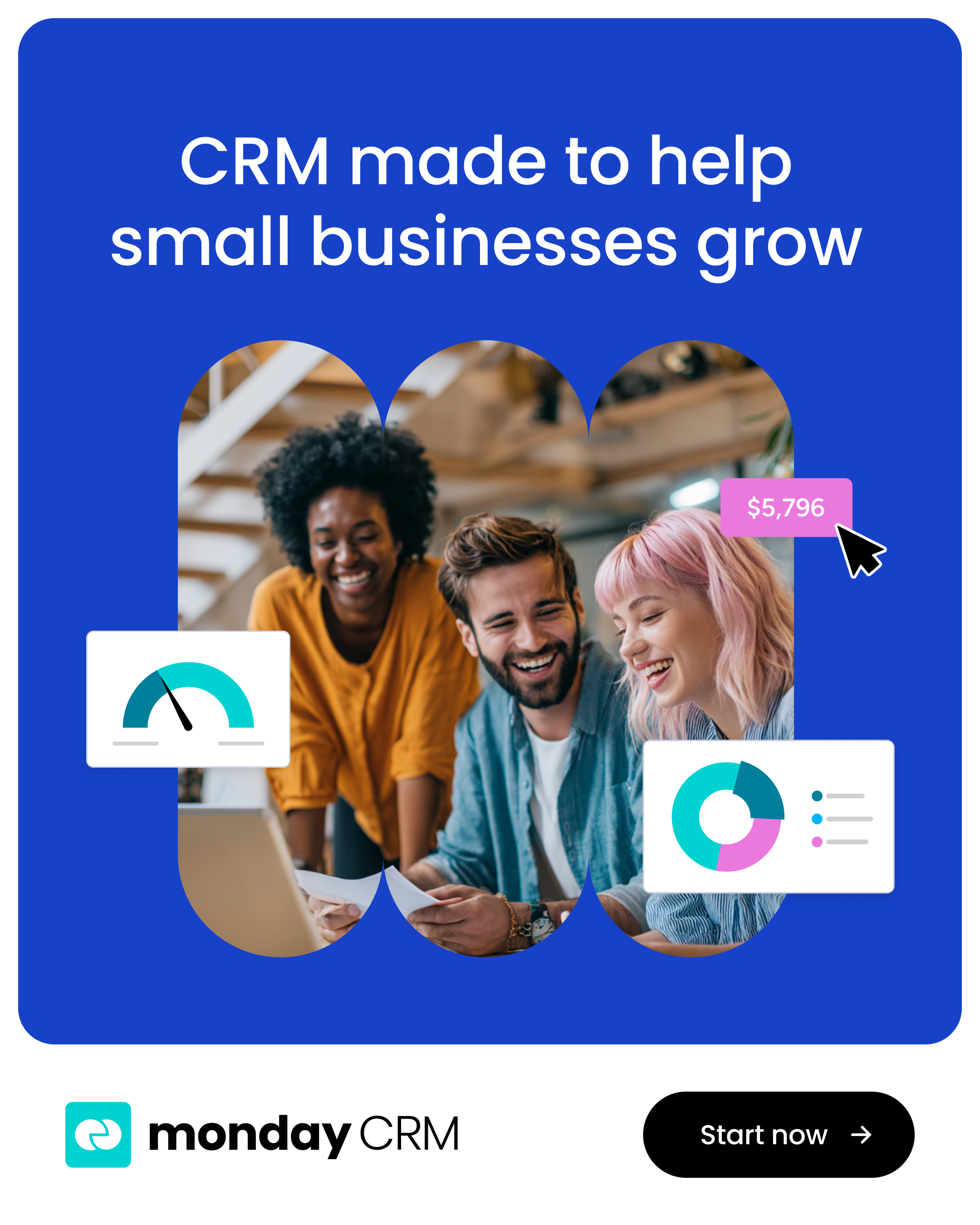 monday CRM Facebook ad