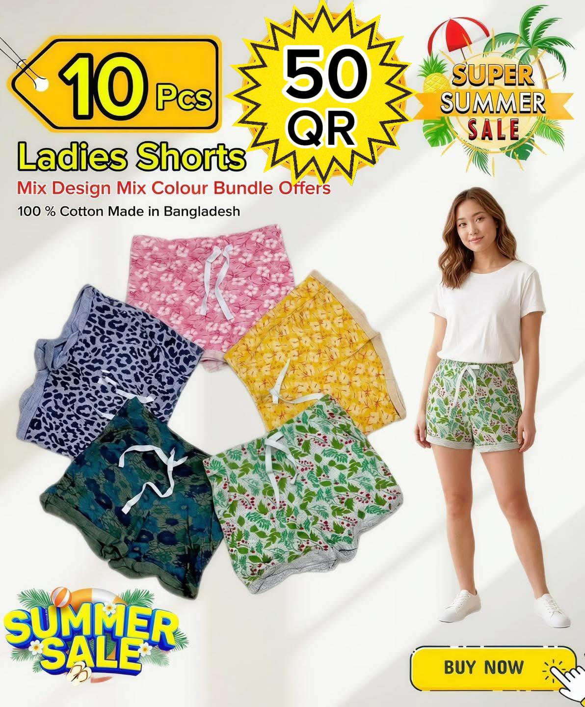 Merkado Shoping QA Facebook ad: 10-PIECE BUNDLE FOR 50 QAR!
