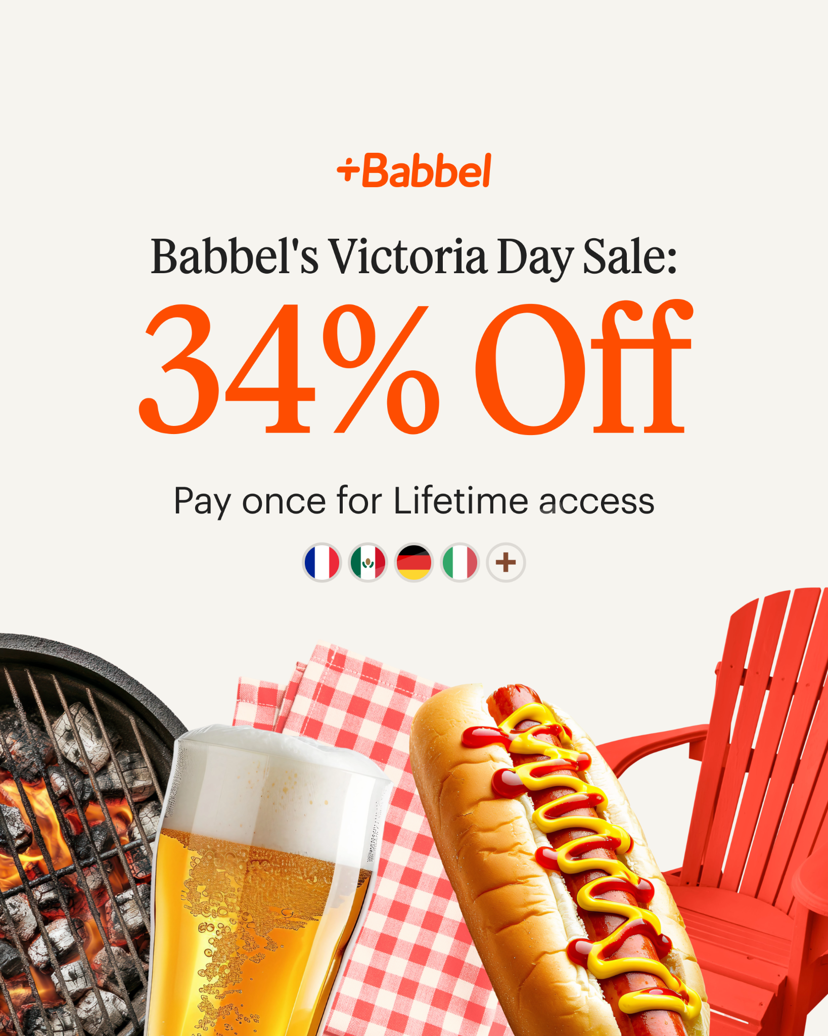 Babbel Facebook ad