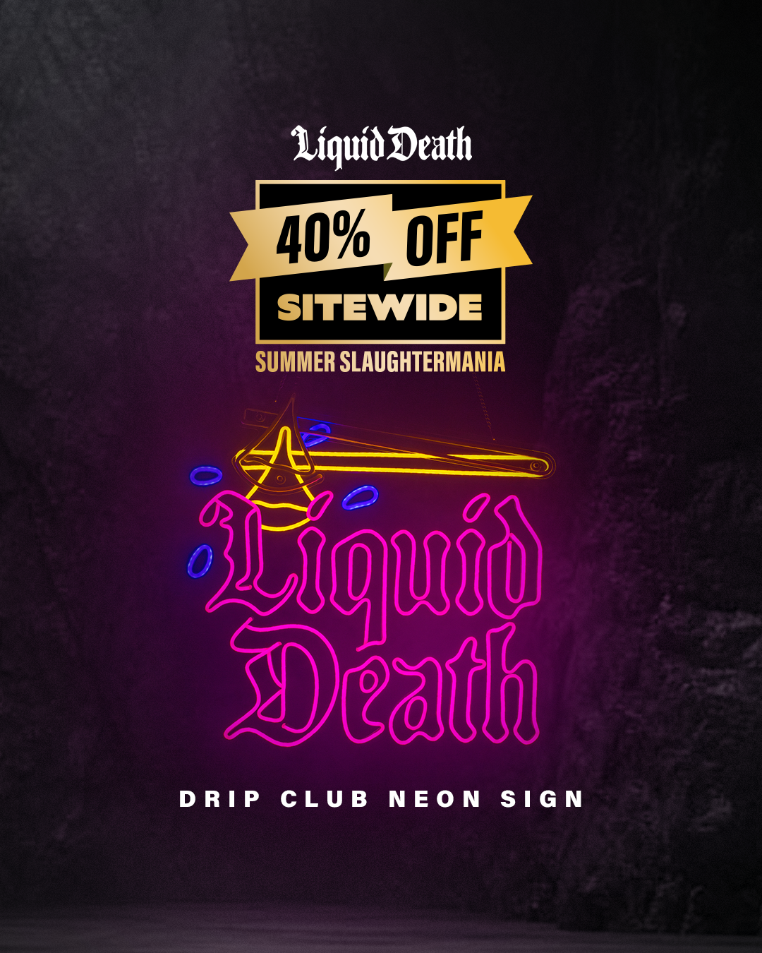 Liquid Death Facebook ad