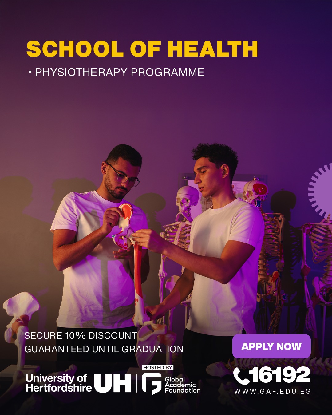 University of Hertfordshire hosted by GAF Facebook ad