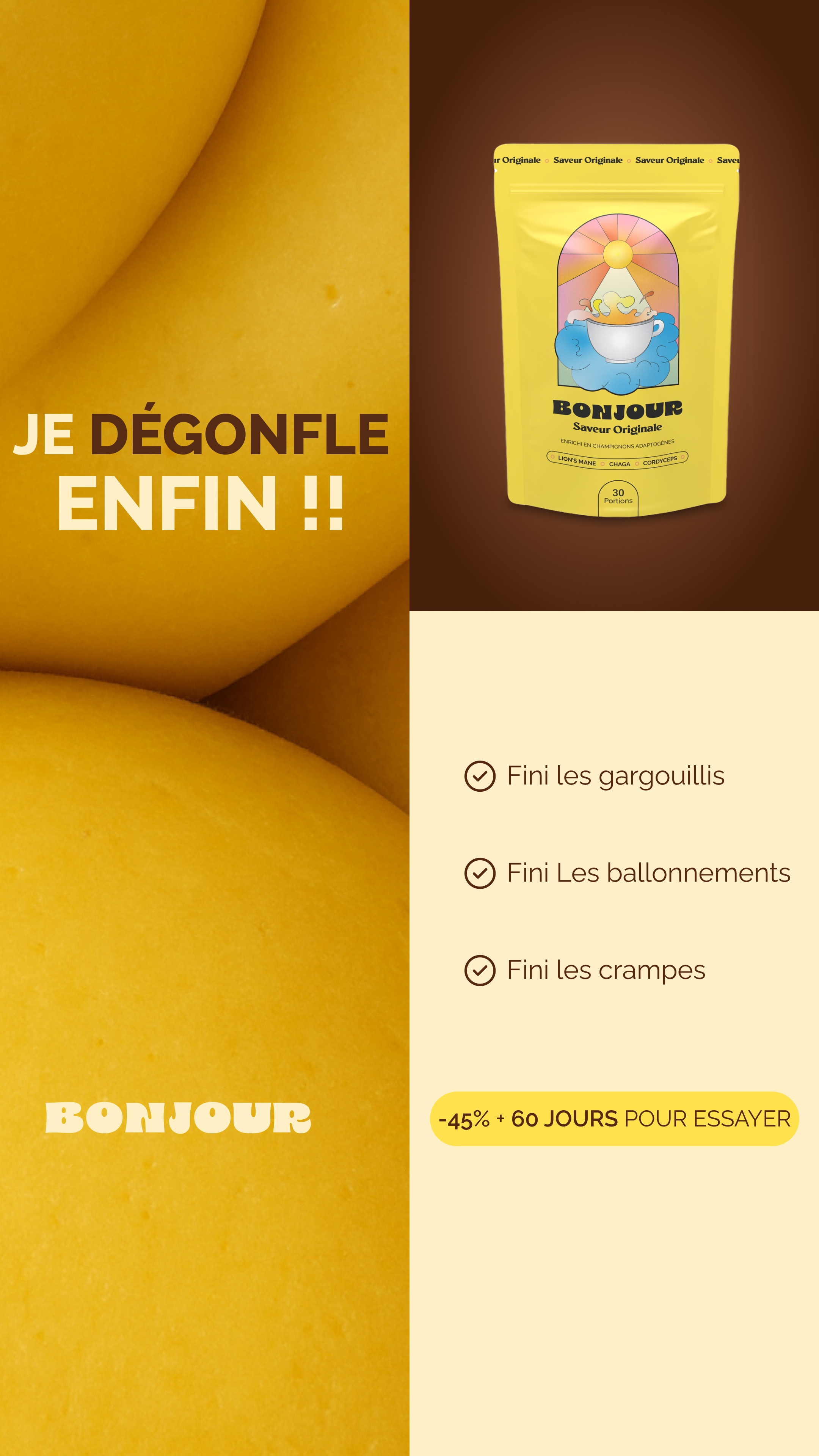 Bonjour Facebook ad