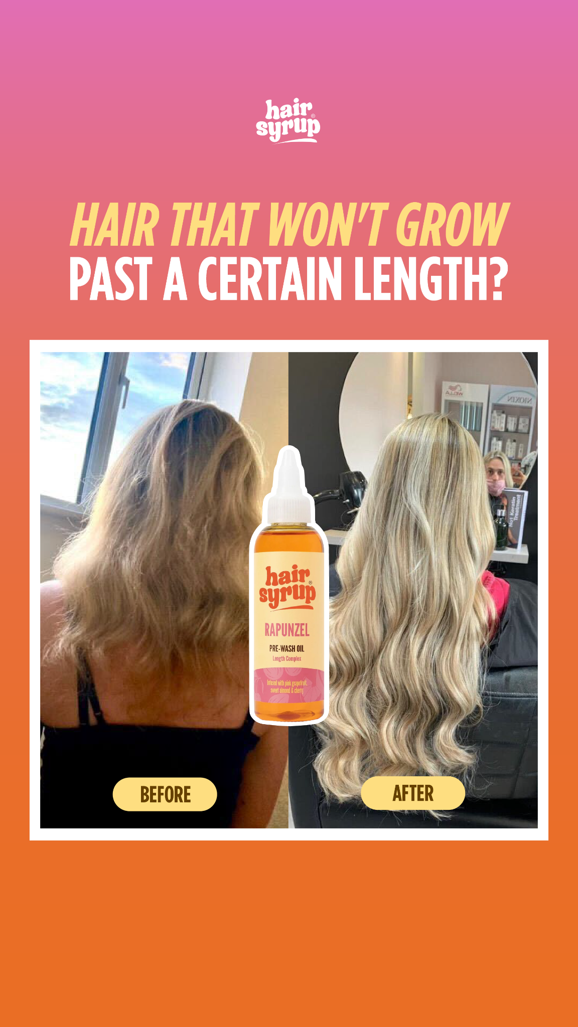 Hair Syrup Facebook ad