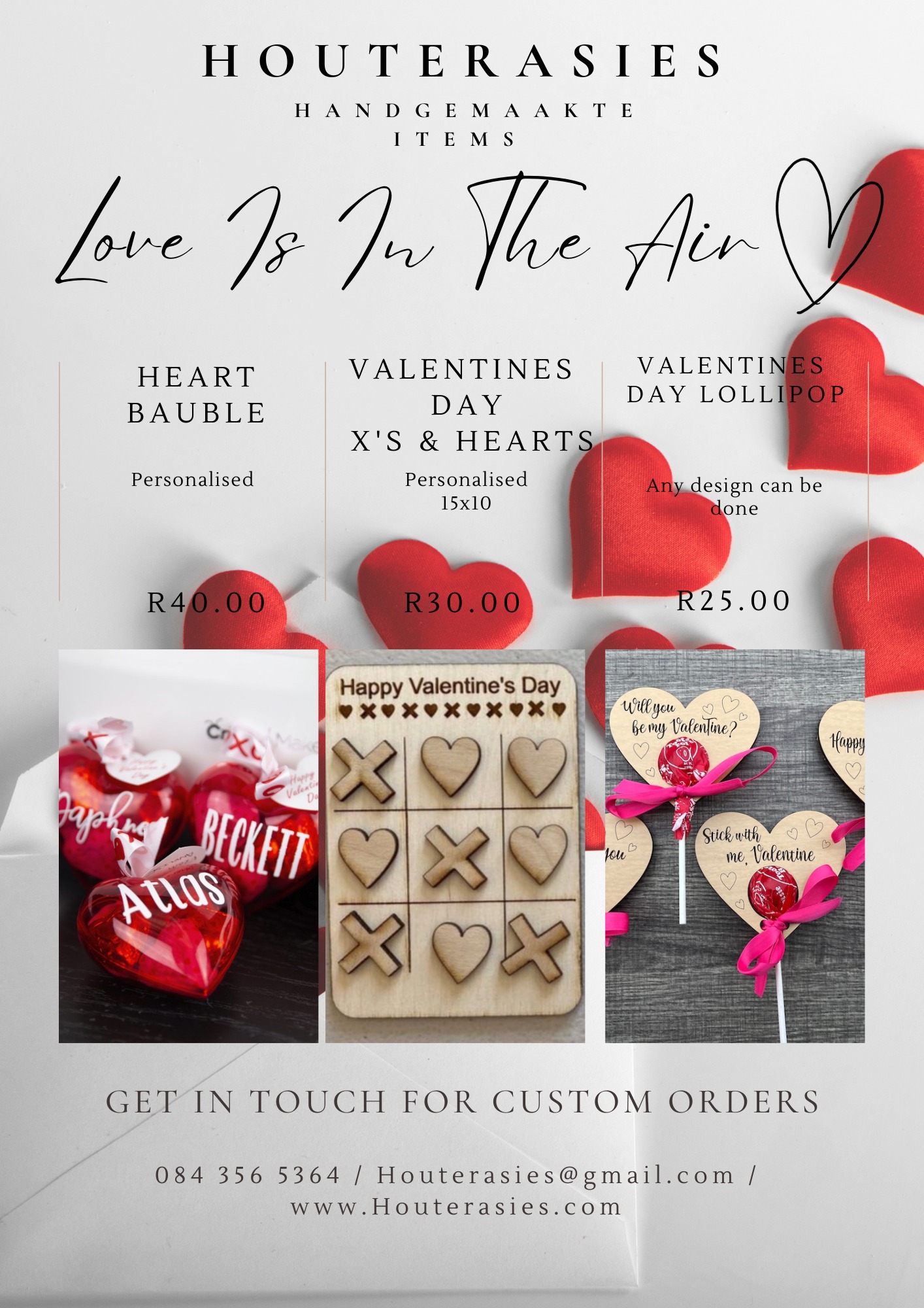 Houterasies Facebook ad: VALENTINE’S DAY