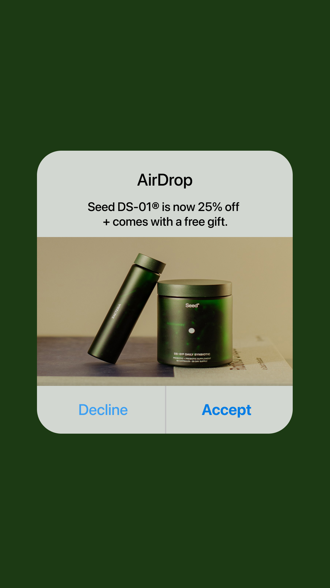Seed Facebook ad