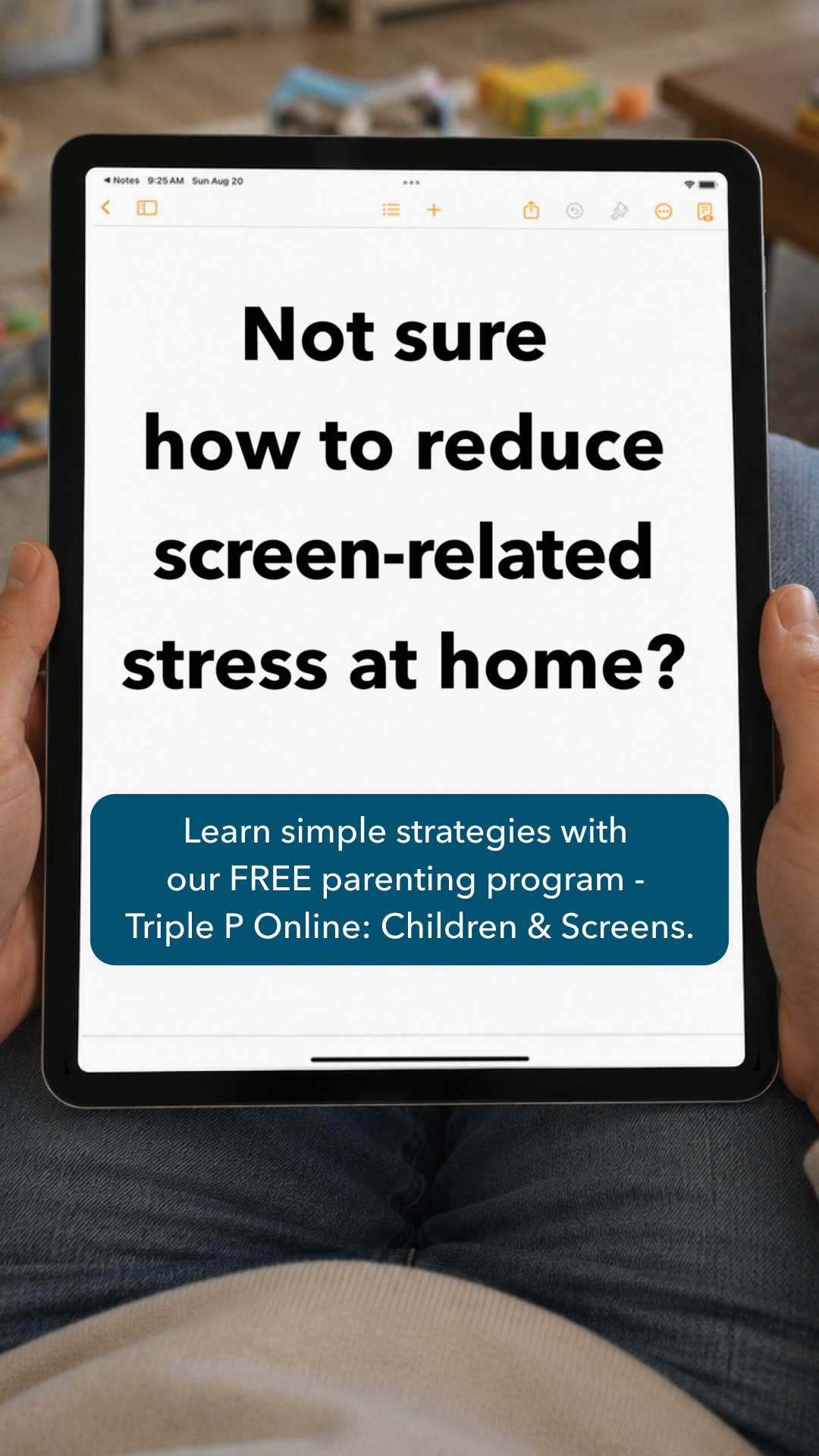 Triple P - Positive Parenting Program Facebook ad