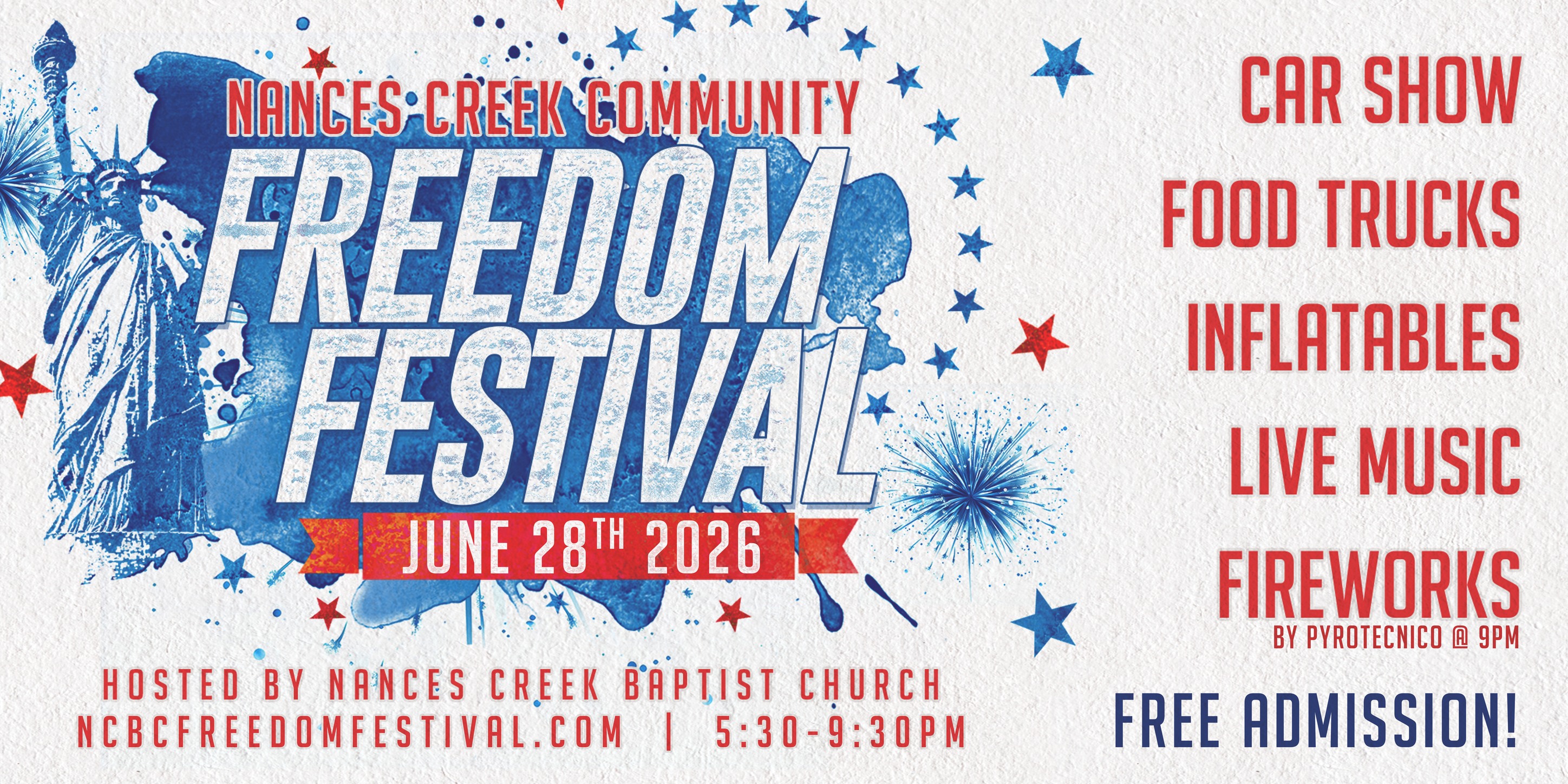 Nances Creek Baptist Church Facebook ad: We're less than a week away from the…