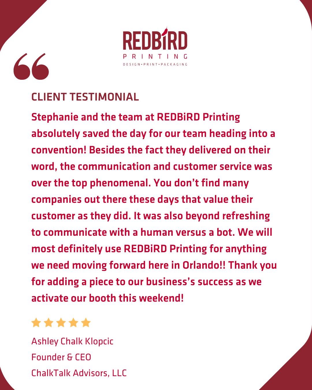 Redbird Printing Facebook ad: Orlando Print Shop | Online Printing Services | REDBiRD…