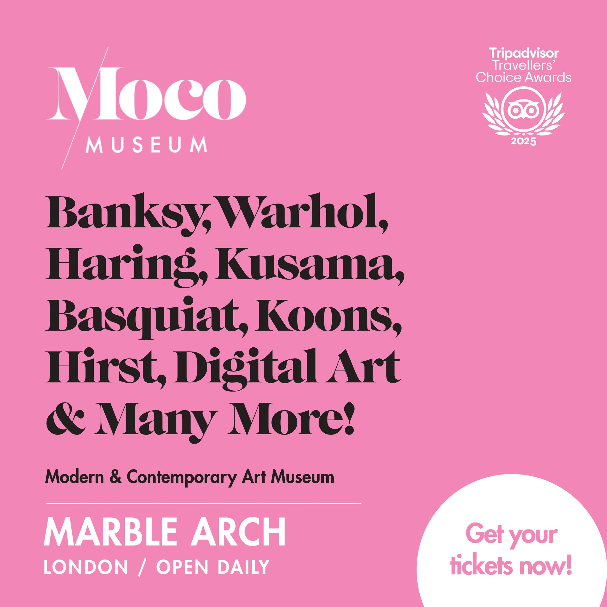 Moco Museum Facebook ad: Plan your visit