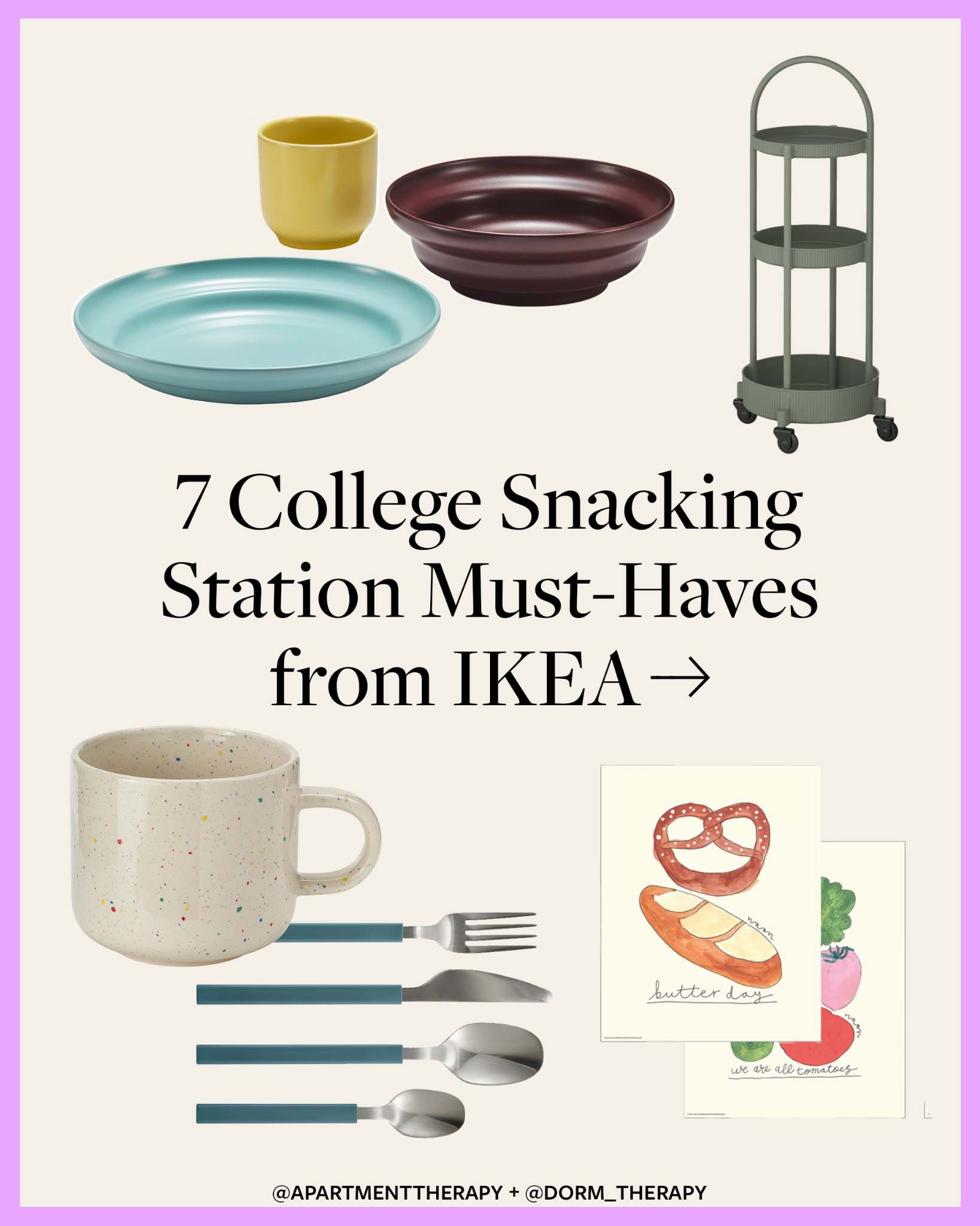 Apartment Therapy Facebook ad: The best college memories happen over late-night snacks.