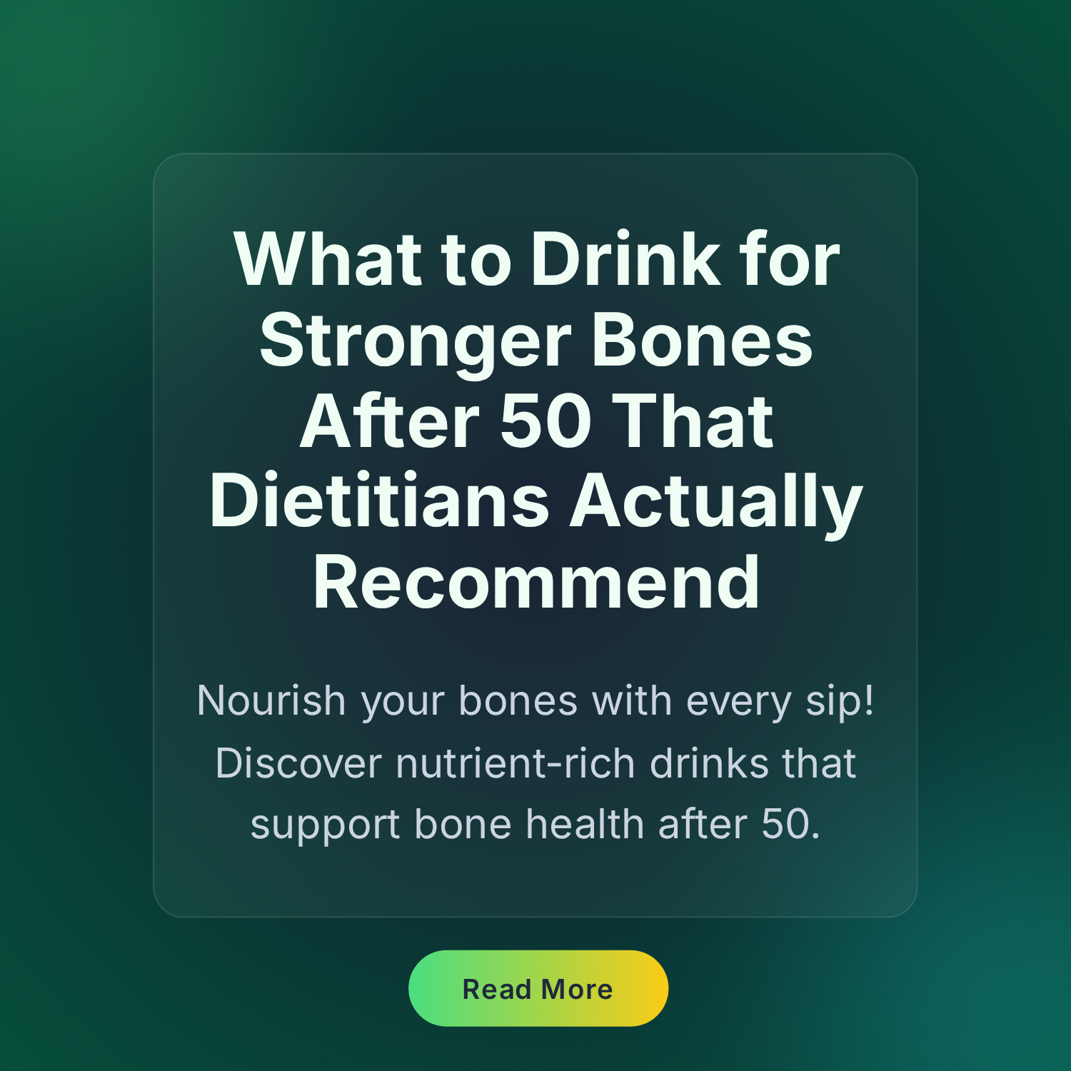 Web Wisdom Daily Facebook ad: What to Drink for Stronger Bones After 50 That Dietitians…