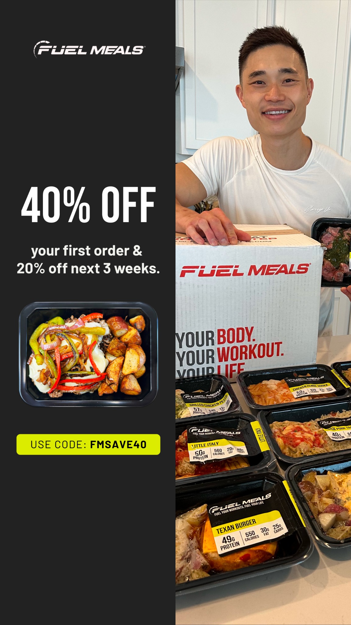 FUEL MEALS Facebook ad
