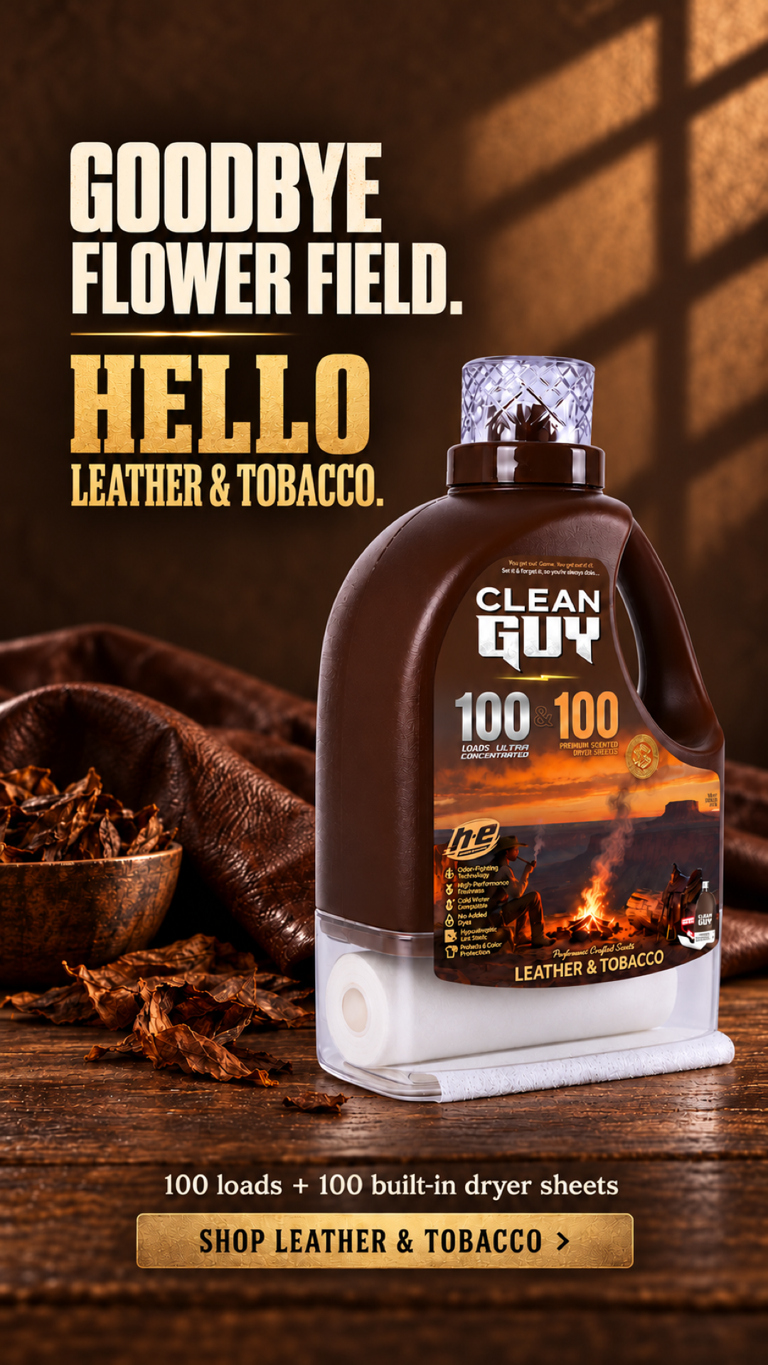 Clean Guy Facebook ad: You're a dude, not a lilac.