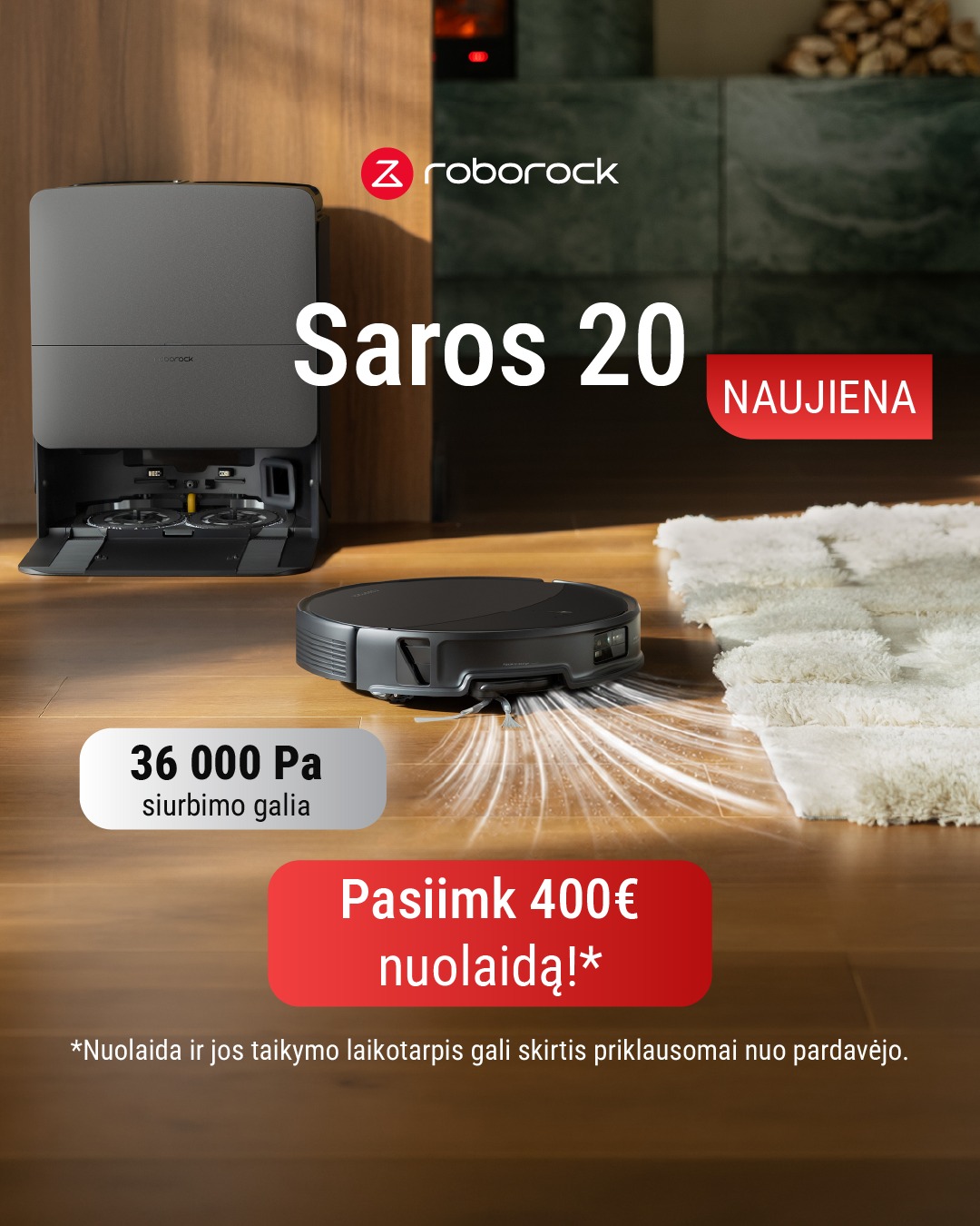 Roborock Lietuva Facebook ad: Mėgaukitės vasara nesijaudindami dėl naminių gyvūnėlių…