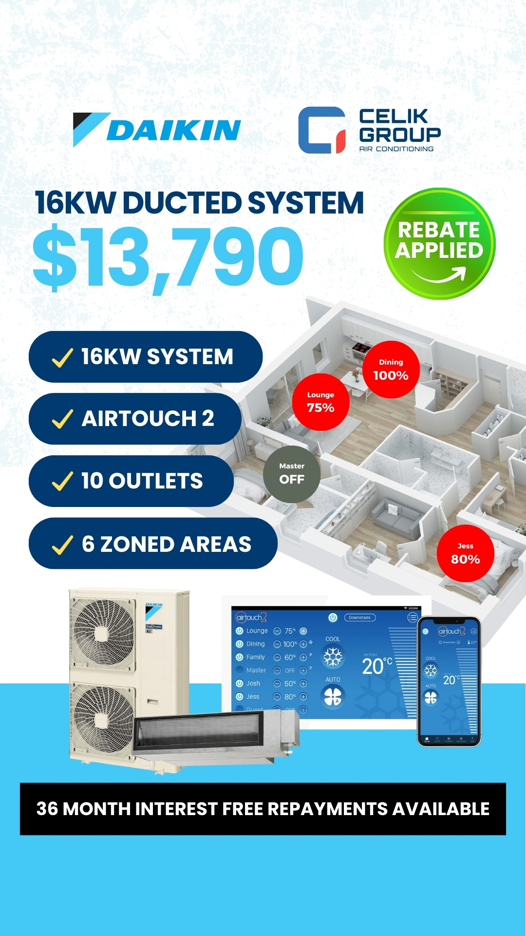 Celik Group Air Conditioning - CGAC Facebook ad