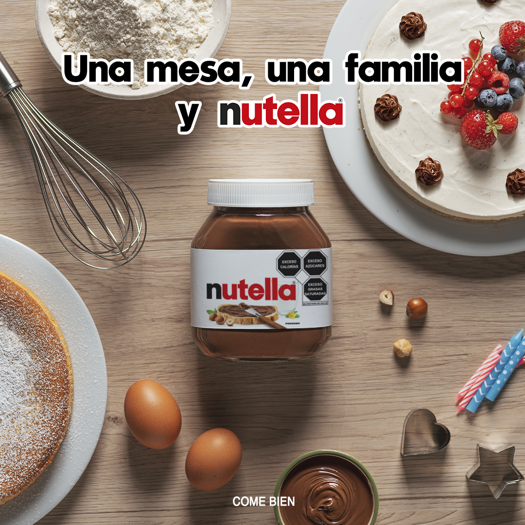 Nutella Facebook ad: Antes de salir corriendo al mundo, la familia…