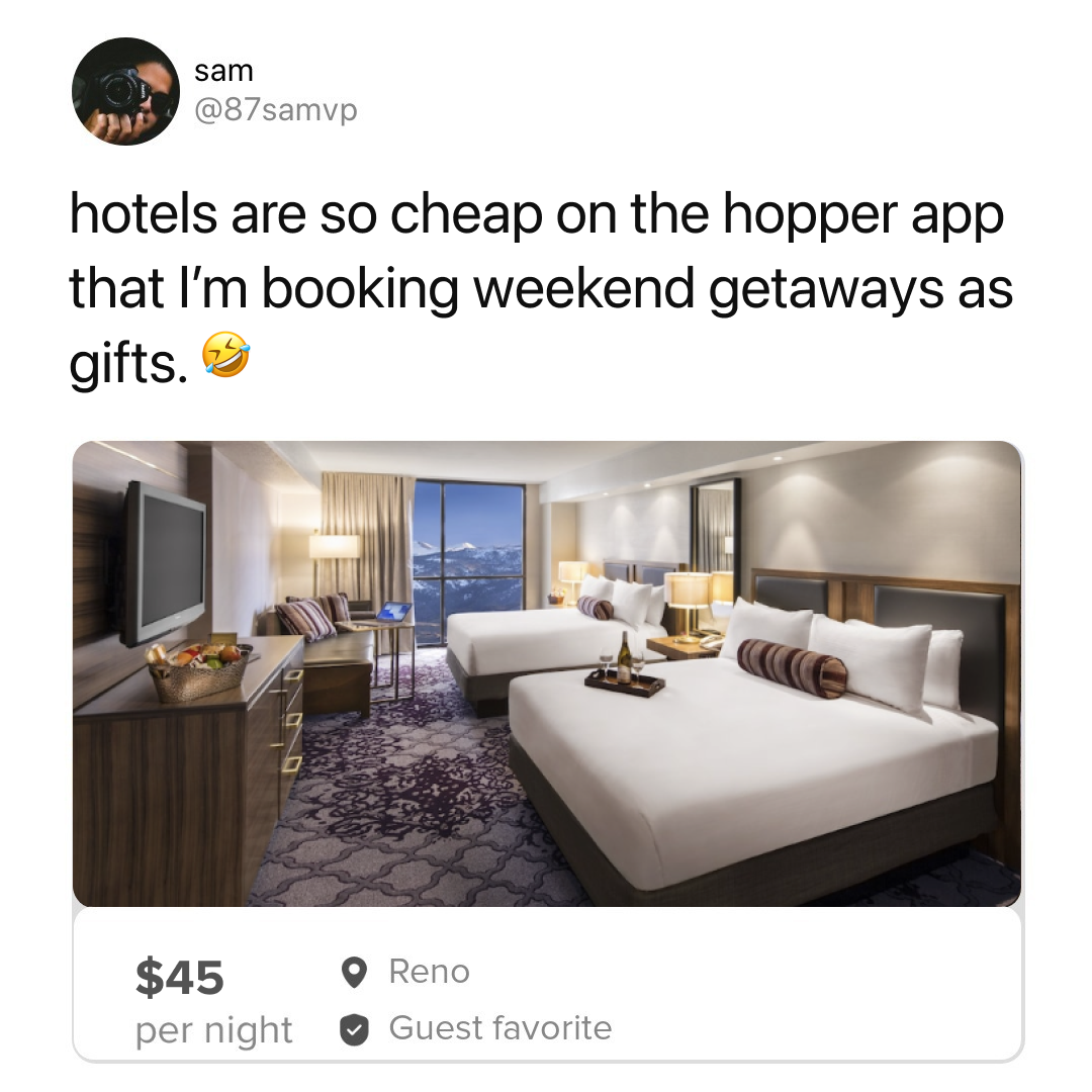 Hopper Facebook ad