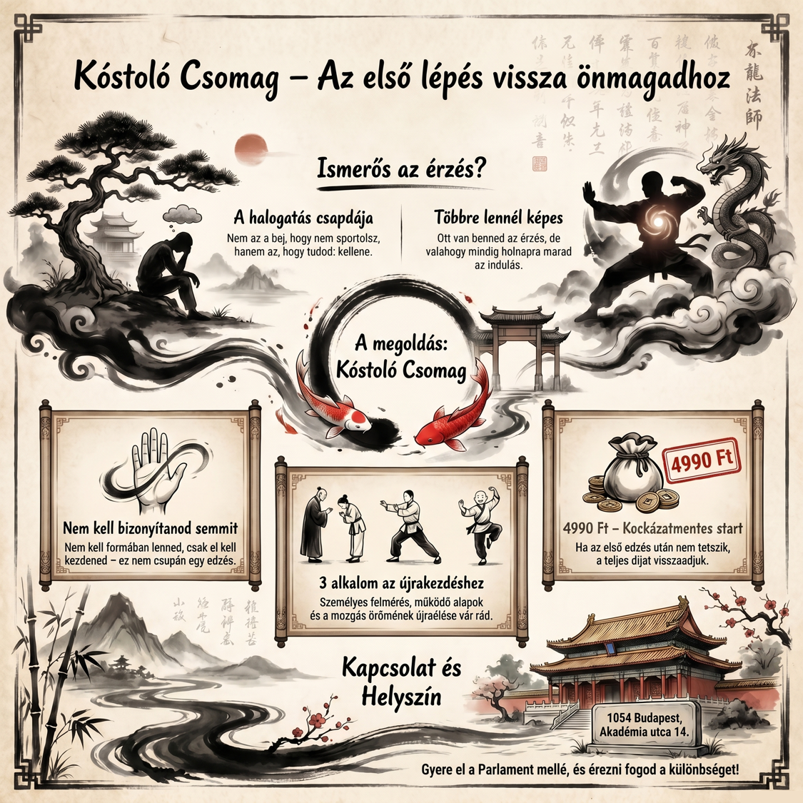 PandaWarriors Facebook ad: Találj vissza önmagadhoz: A Wing Chun több mint harc, ez…