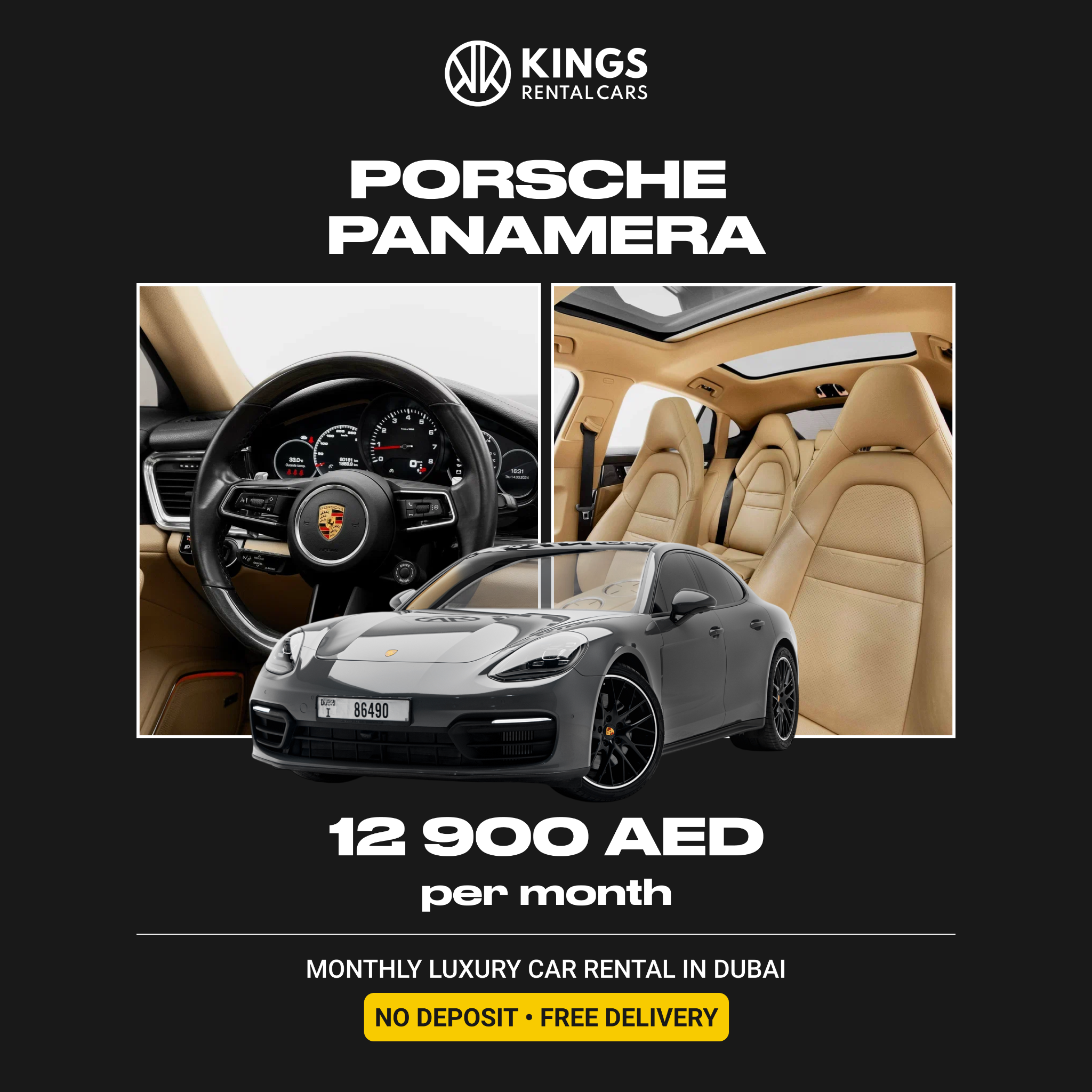 Kings Rental Cars in Dubai Facebook ad