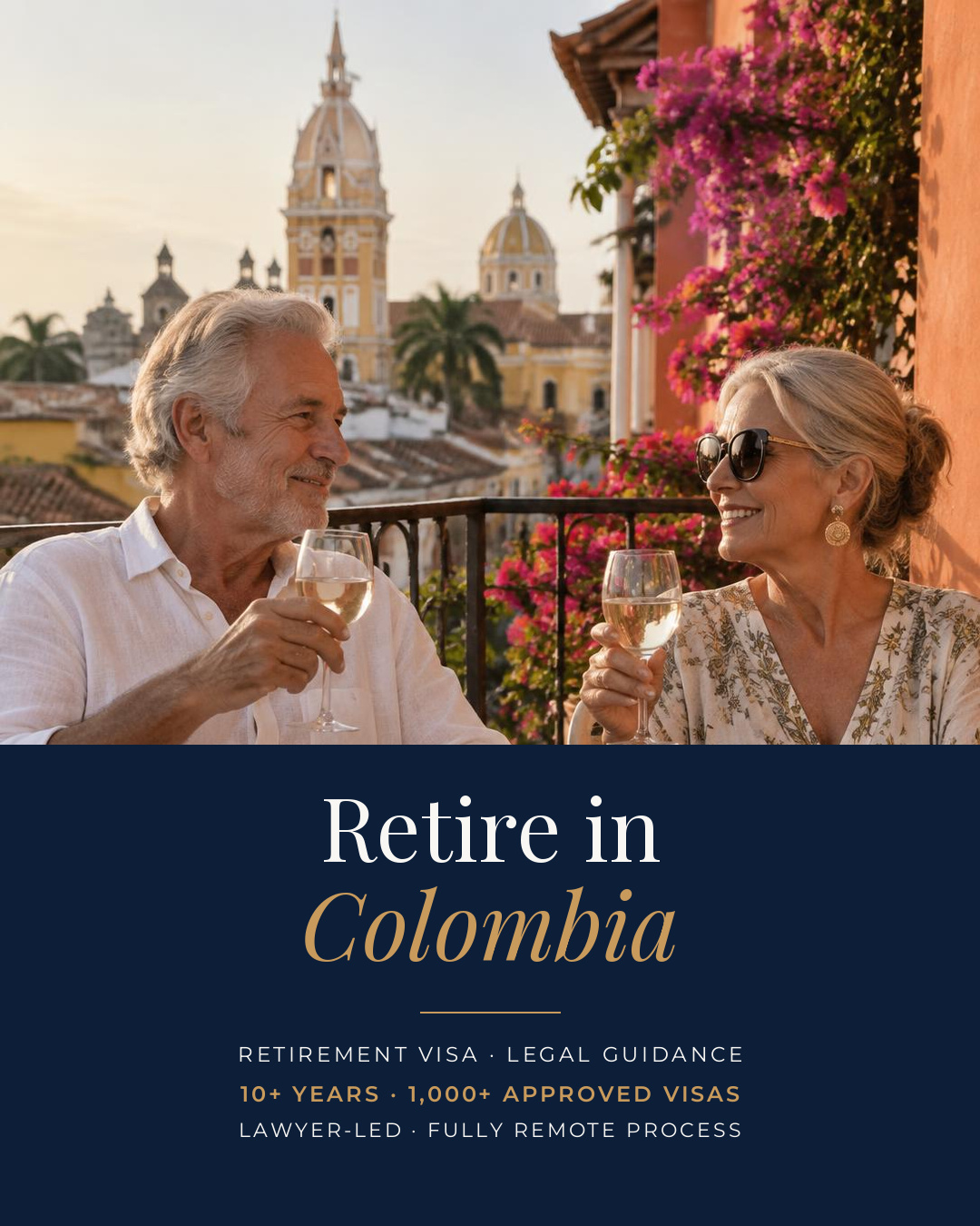 Mi Visa Colombia Facebook ad: Retire in Colombia