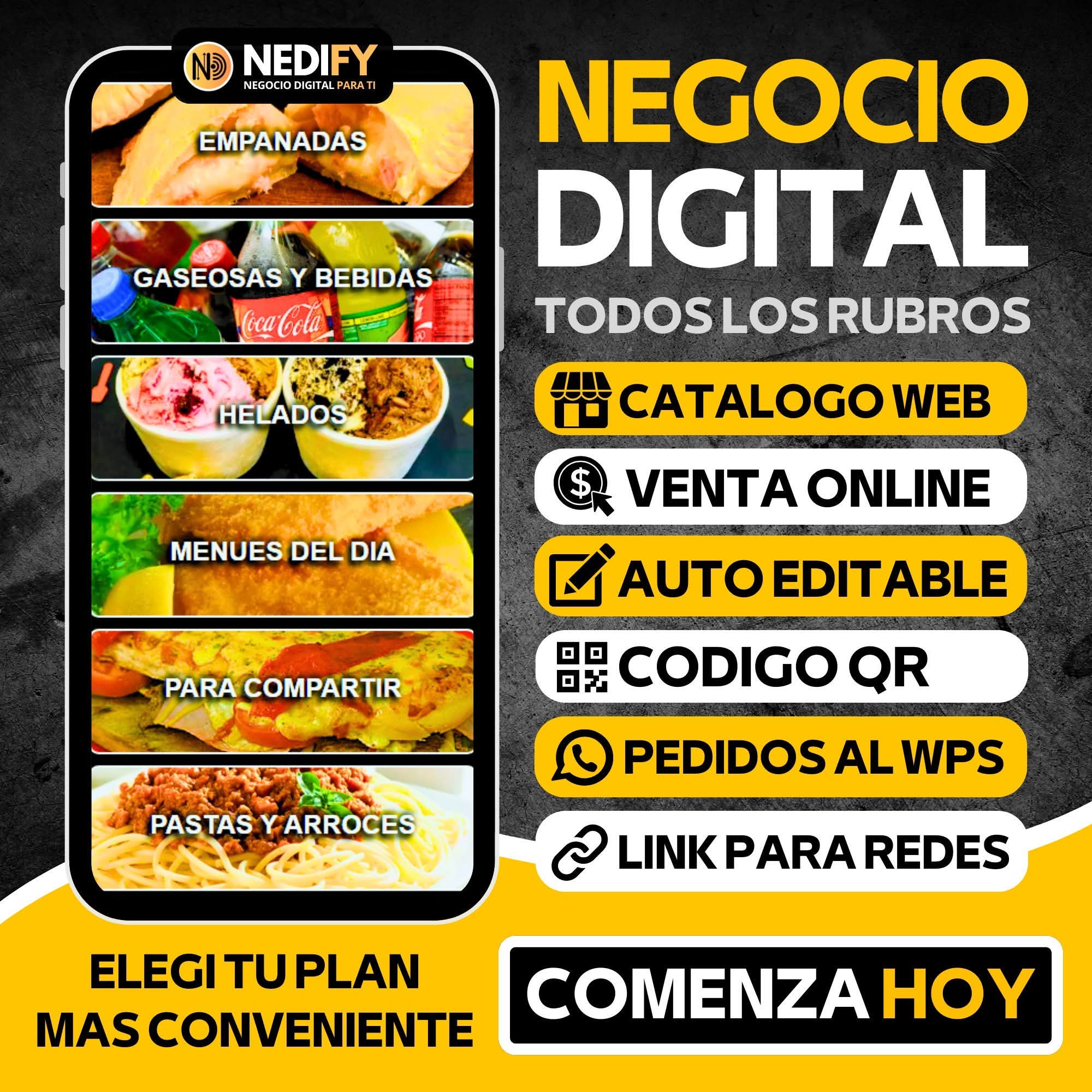 Nedify Facebook ad: Nedify - Negocio Digital Para ti - Menu Digital QR - Carta…