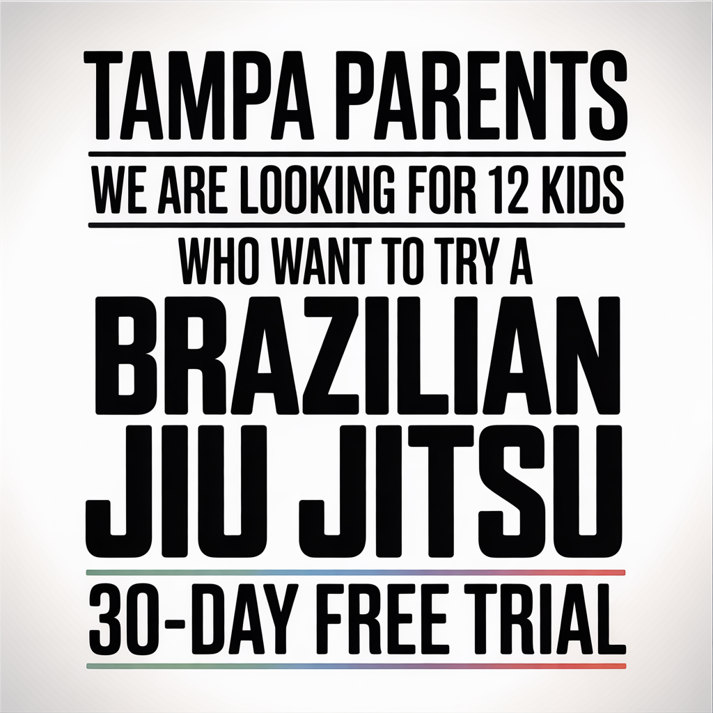 Tampa Florida Judo Facebook ad: 30-DAY FREE TRIAL for KIDS