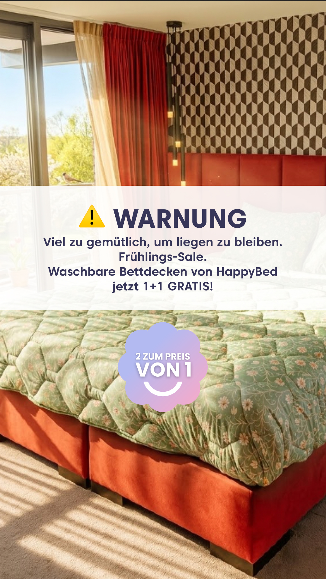 Thehappybed.de Facebook ad