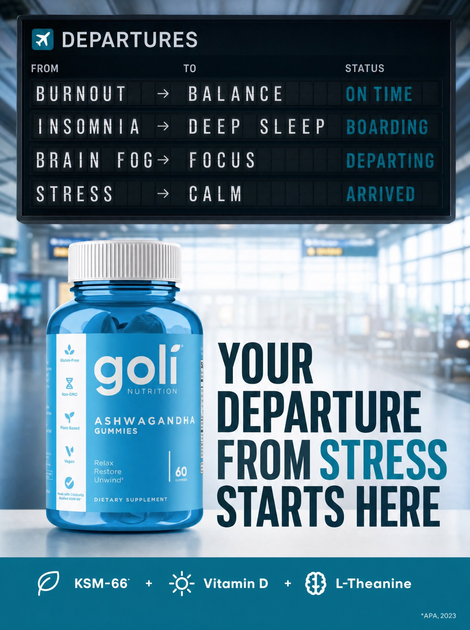 Goli Facebook ad: OVER 60% OFF + 100% FREE Shipping