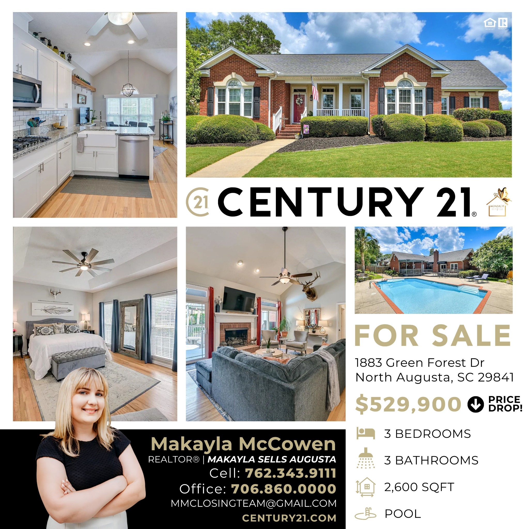 Makayla McCowen - Realtor Facebook ad: Makayla McCowen, CENTURY 21 Real Estate Agent in Augusta, GA