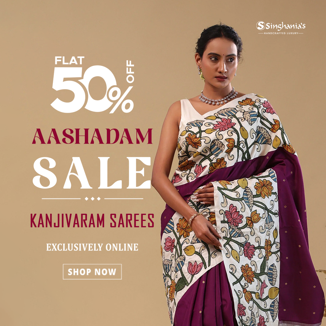 Singhania's Facebook ad: Discover authentic Kanjivaram silk sarees crafted for…