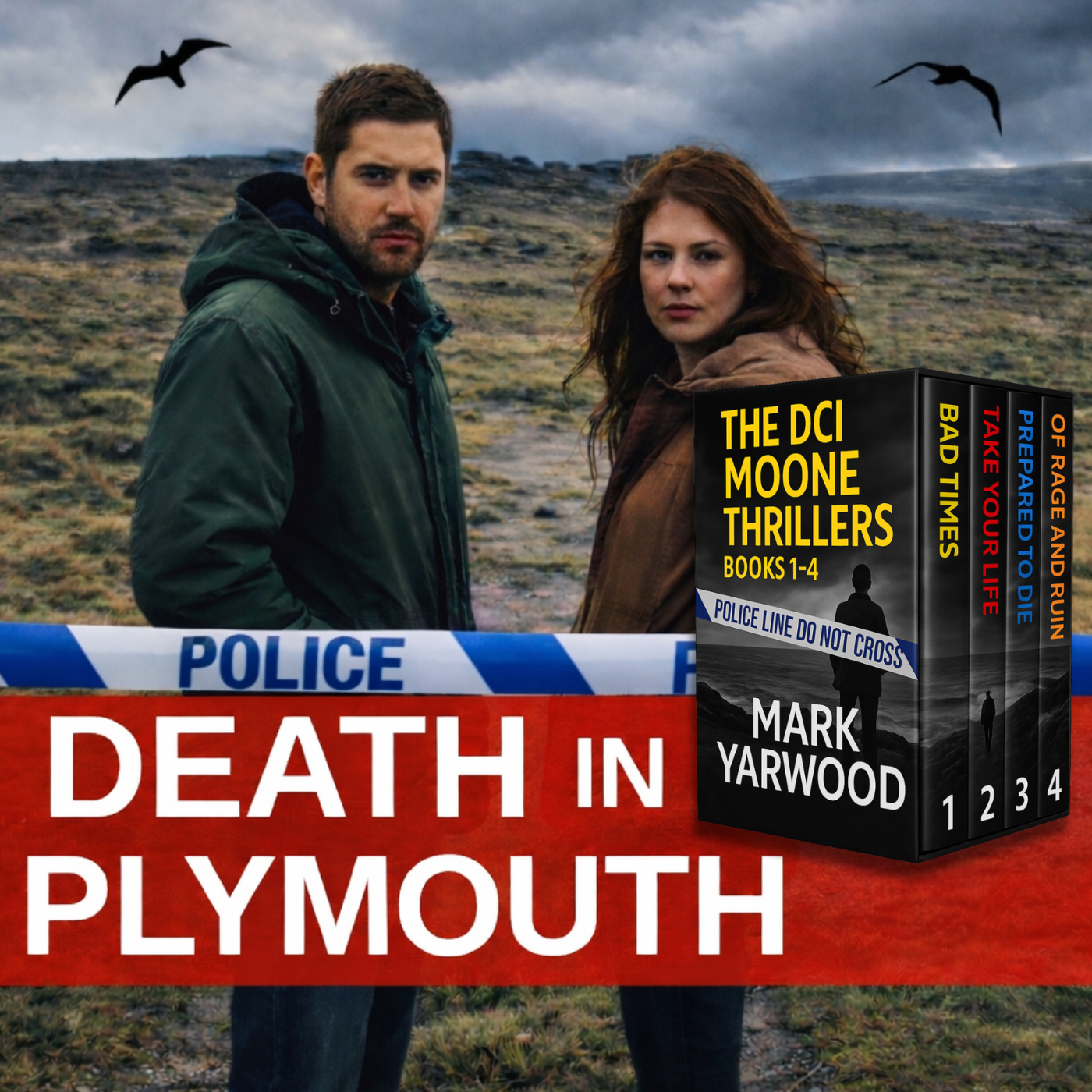 Mark Yarwood Facebook ad: 4 Gripping Thrillers 99p or FREE on KU