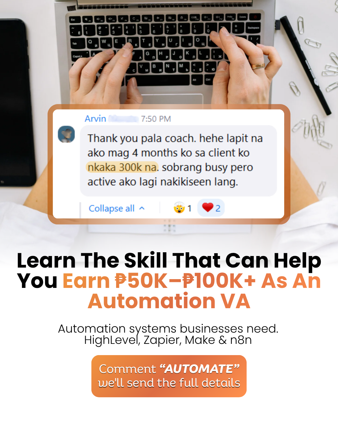 Go High Level Champs - Training PH Facebook ad: 2 Day - AI Automation Bootcamp