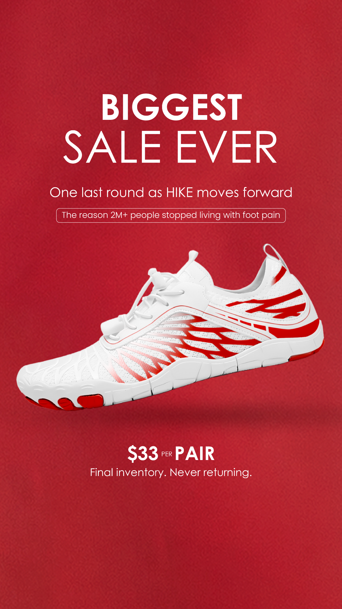 HIKE Footwear Facebook ad