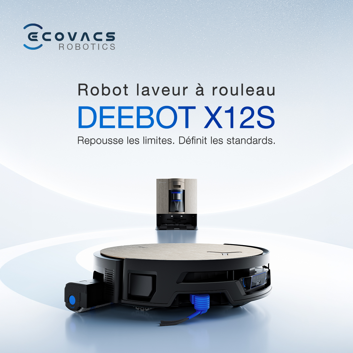 Ecovacs Facebook ad: Le nouveau X12S OmniCyclone est là