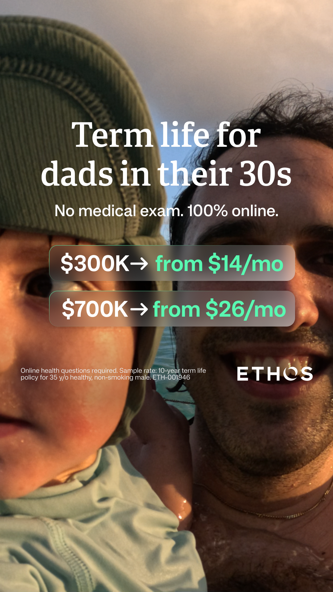 Ethos Facebook ad