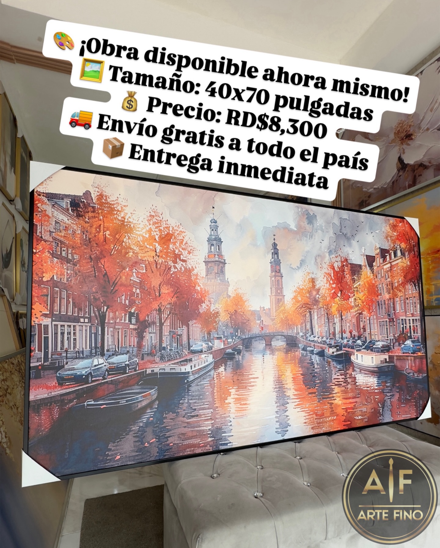 Arte Fino RD Facebook ad: MARZO = ENVÍO + INSTALACIÓN GRATIS (solo en…