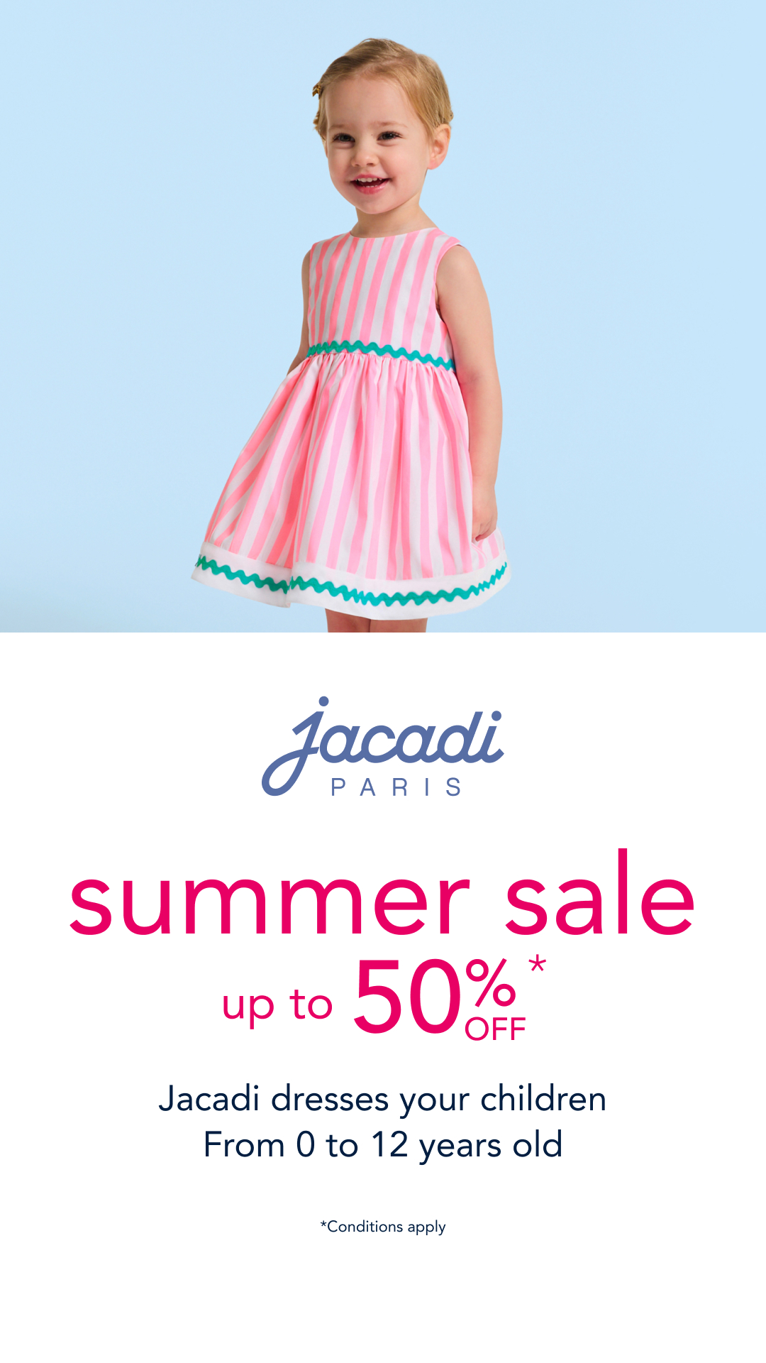 Jacadi Facebook ad
