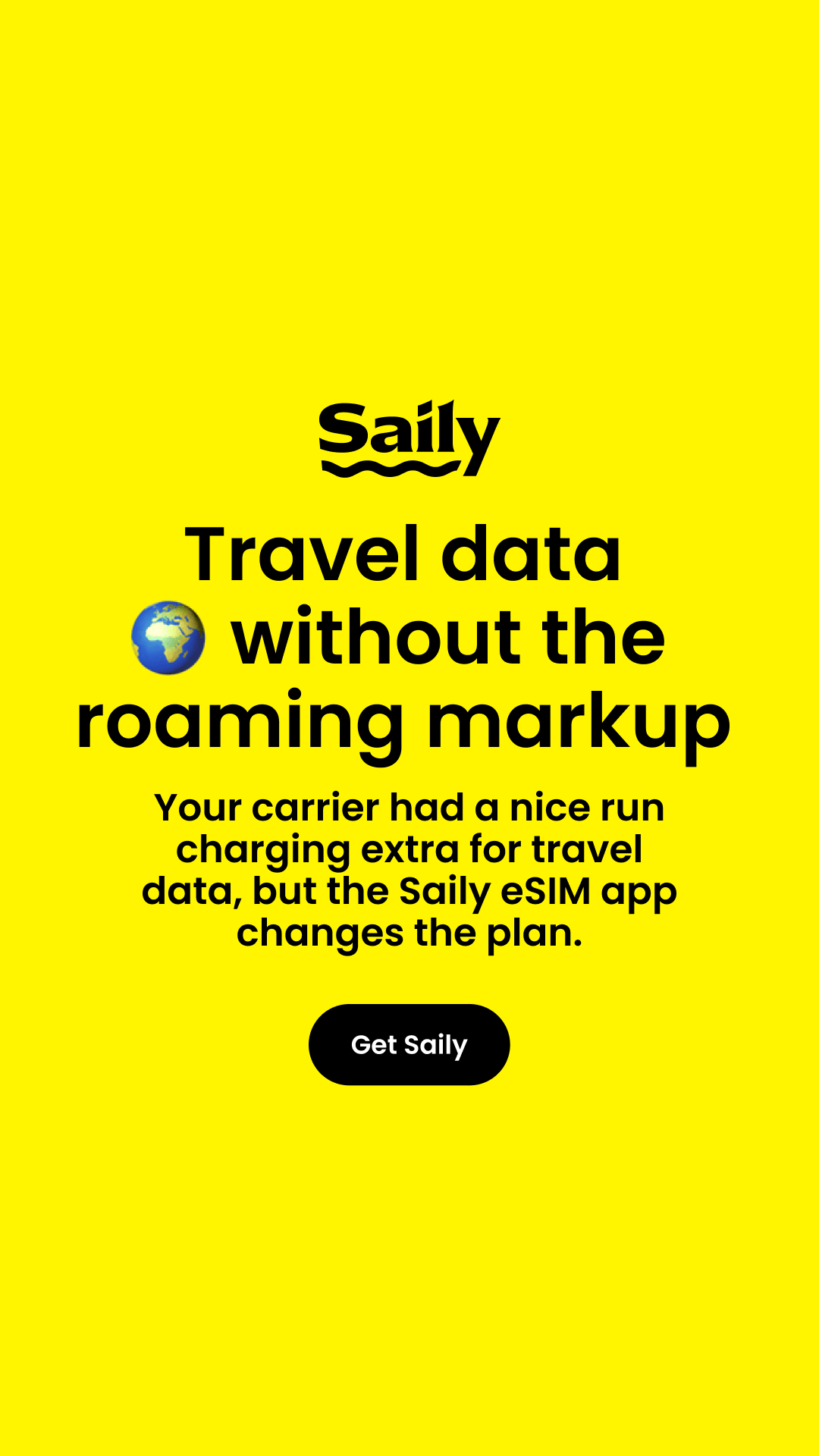 Saily Facebook ad