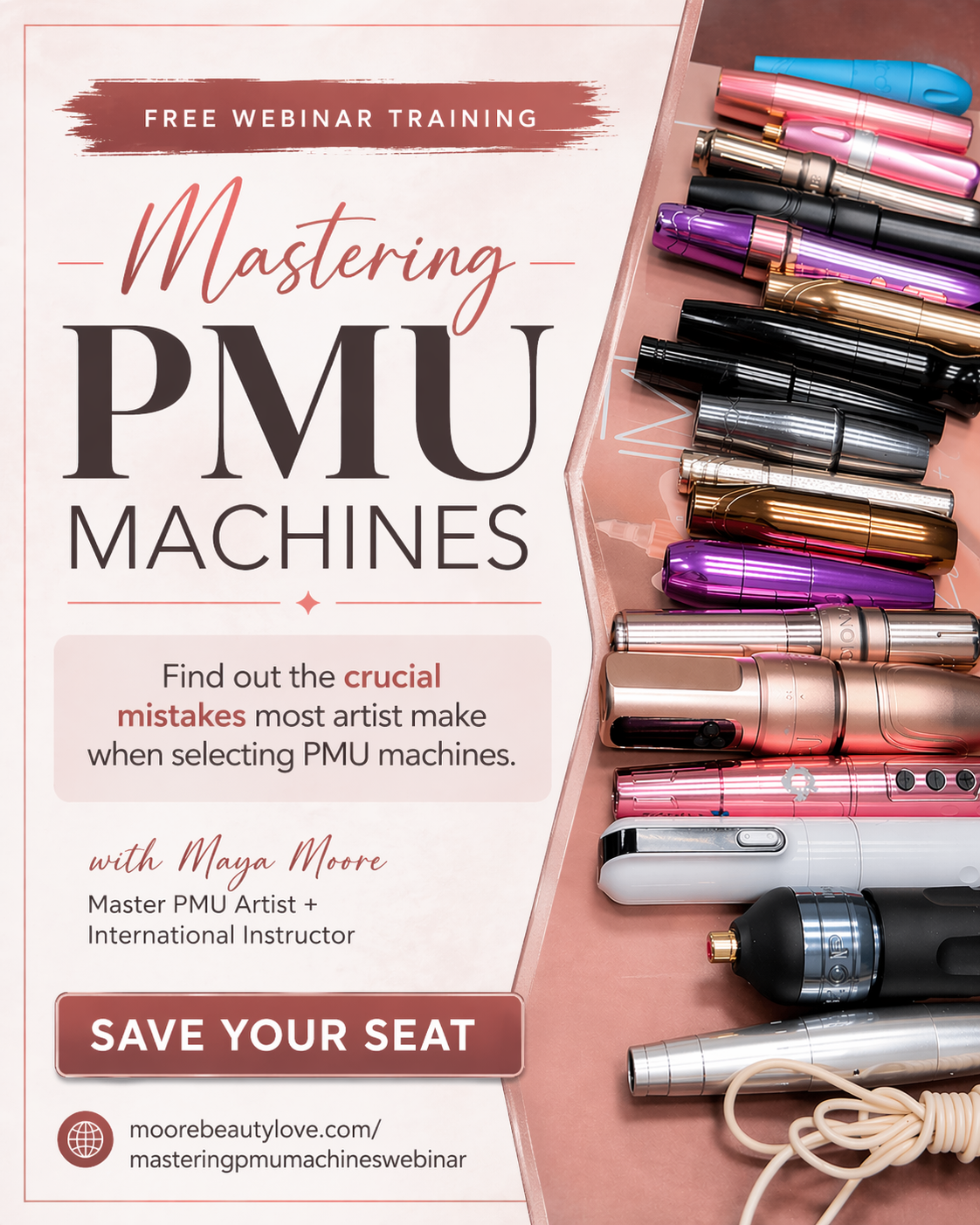 Moorebeautylove Studio and Academy Facebook ad: Your PMU Machine Is Costing You Clients