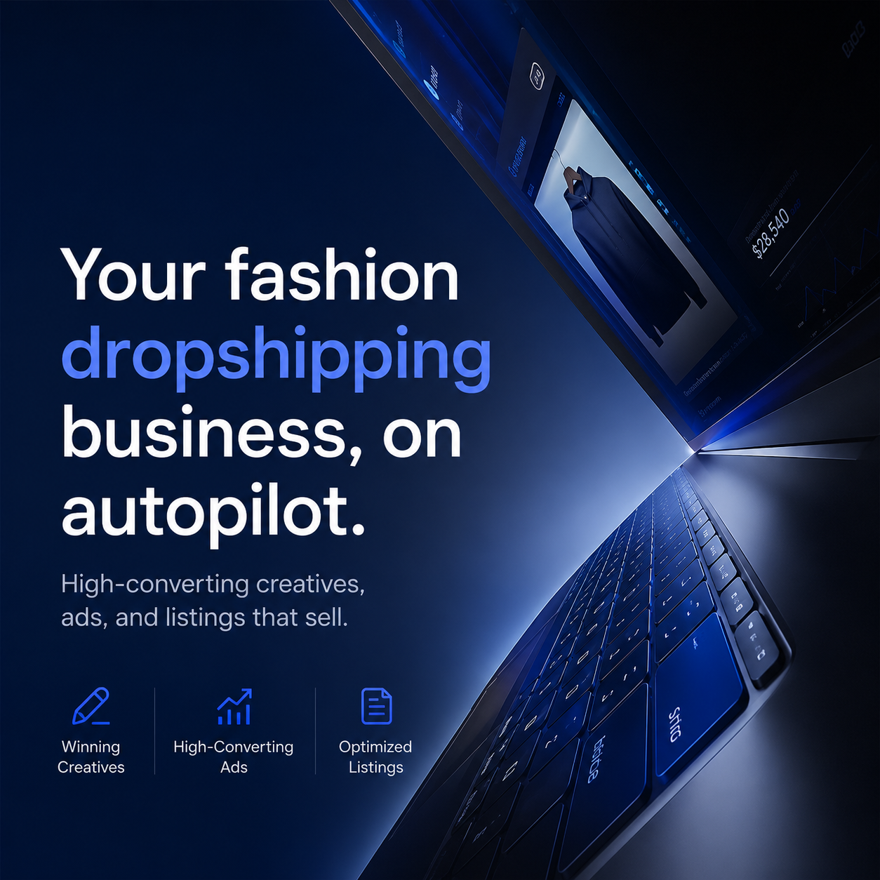 AI Merce Facebook ad: Generic Photos Studio Lookbooks