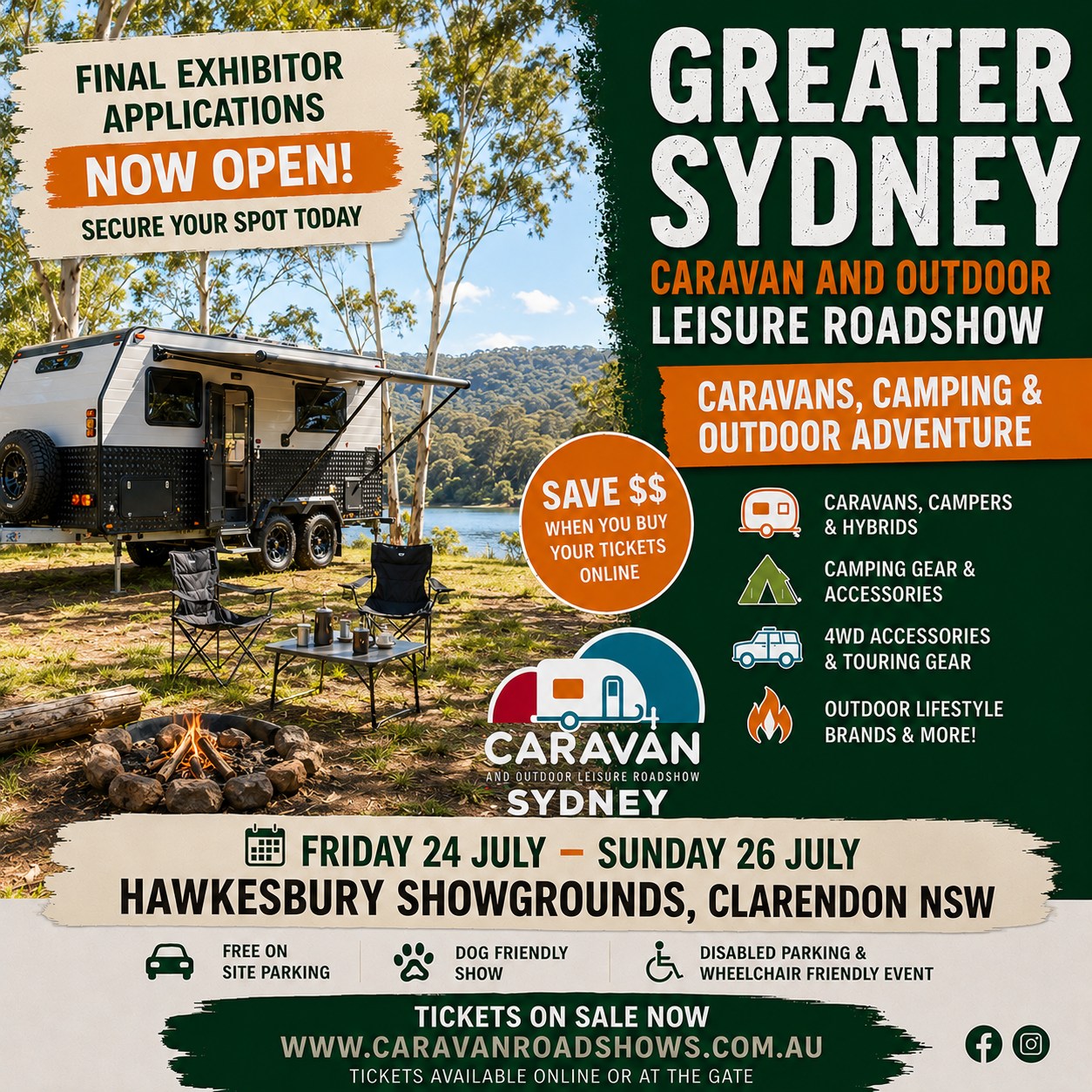 Caravans, camping and Leisure expo Facebook ad