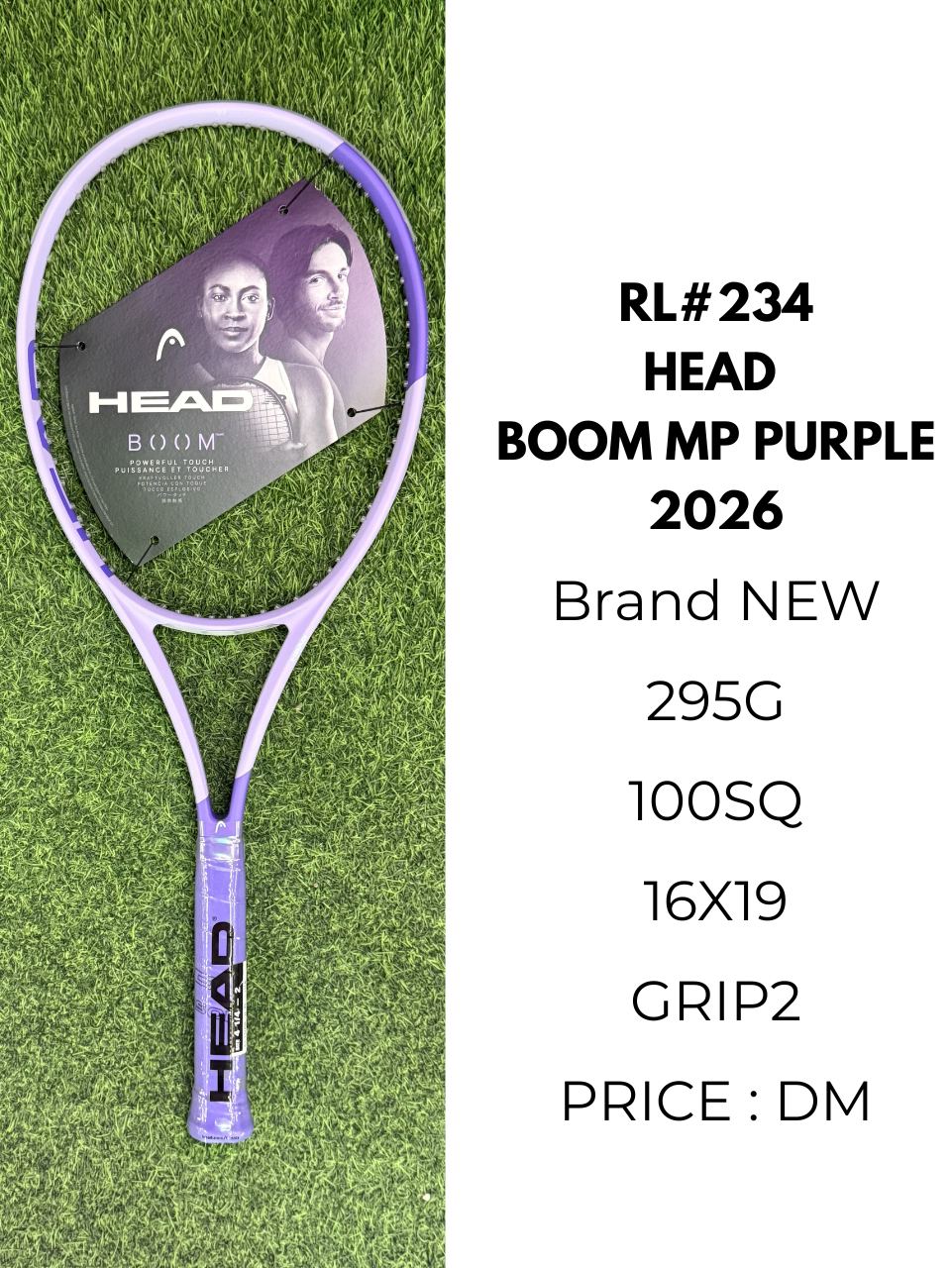 Racketlab Facebook ad: DM us for inquiries.