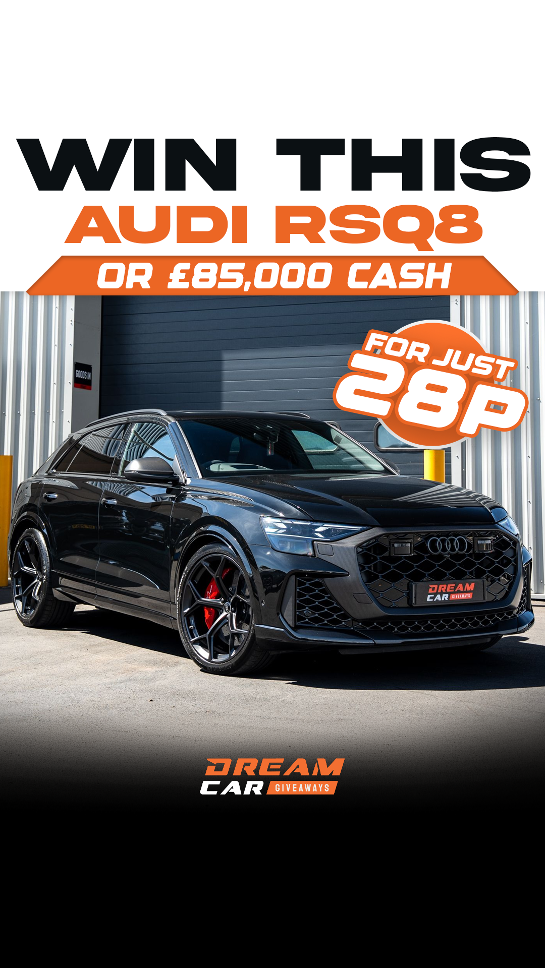 Dream Car Giveaways Facebook ad