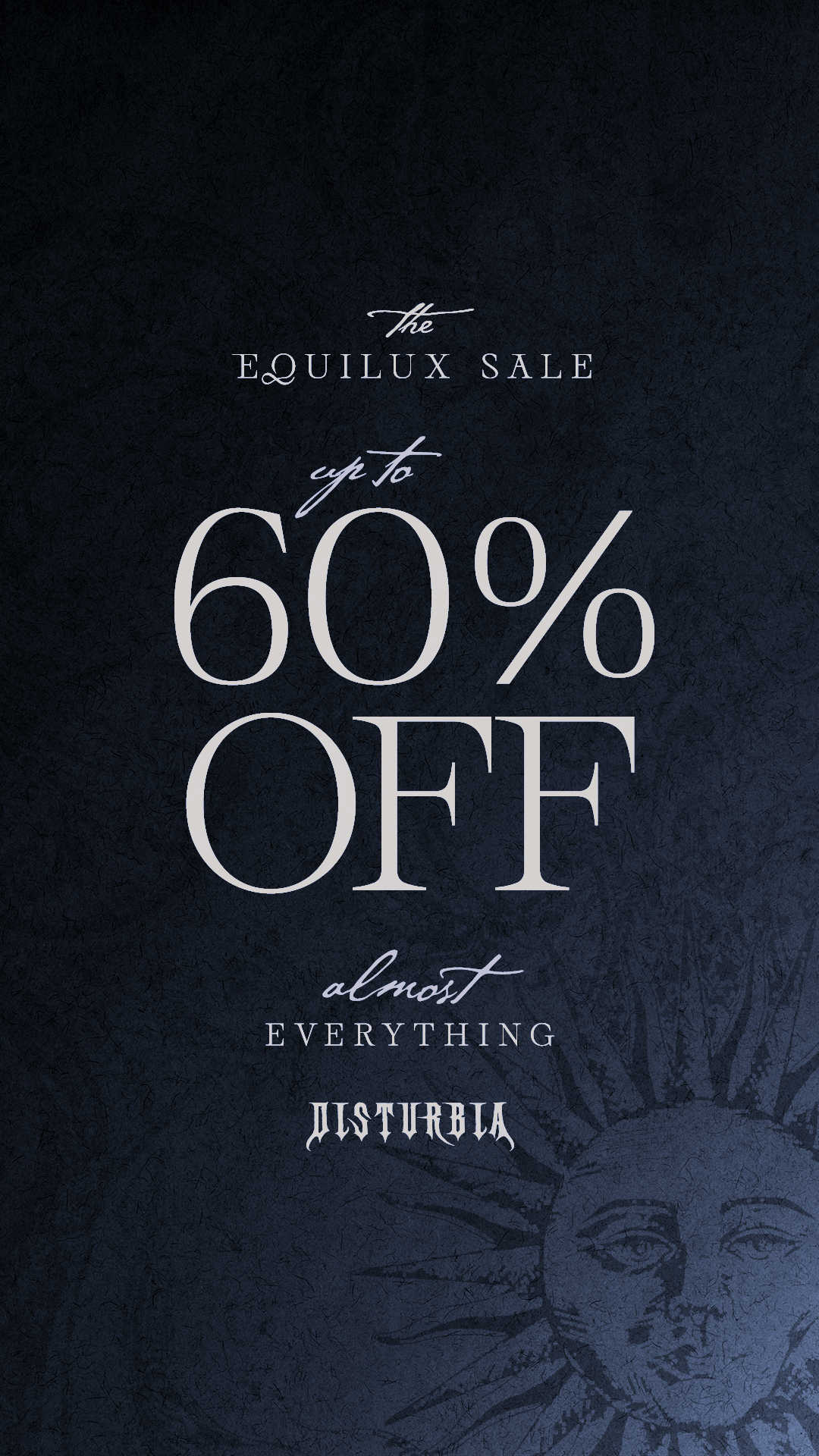 Disturbia Facebook ad: Up To 60% Off