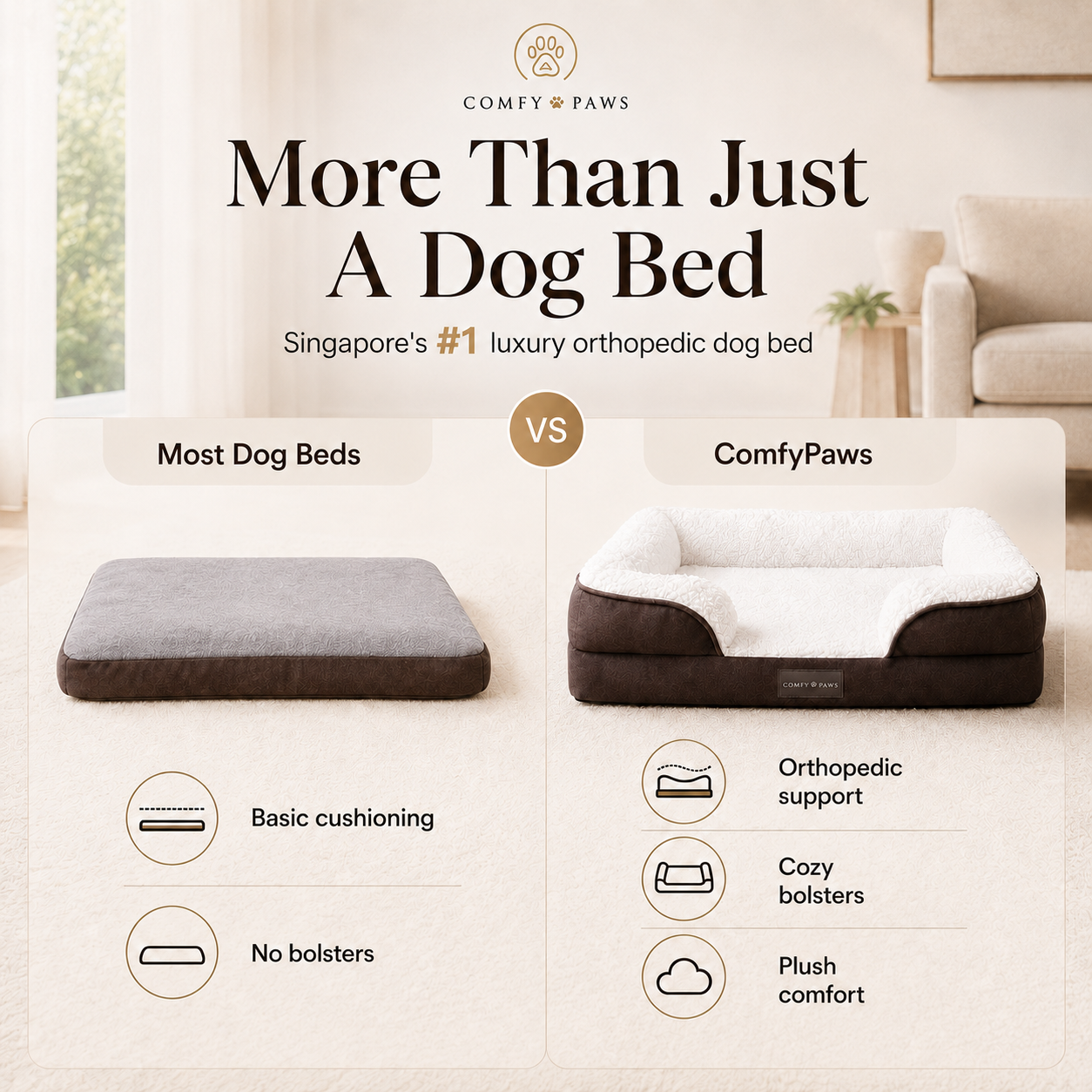ComfyPaws Facebook ad