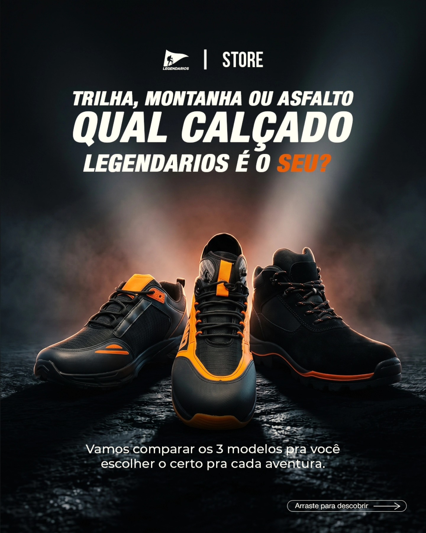 legendarioslojaoficial Facebook ad: Você não precisa de mais um tênis.
