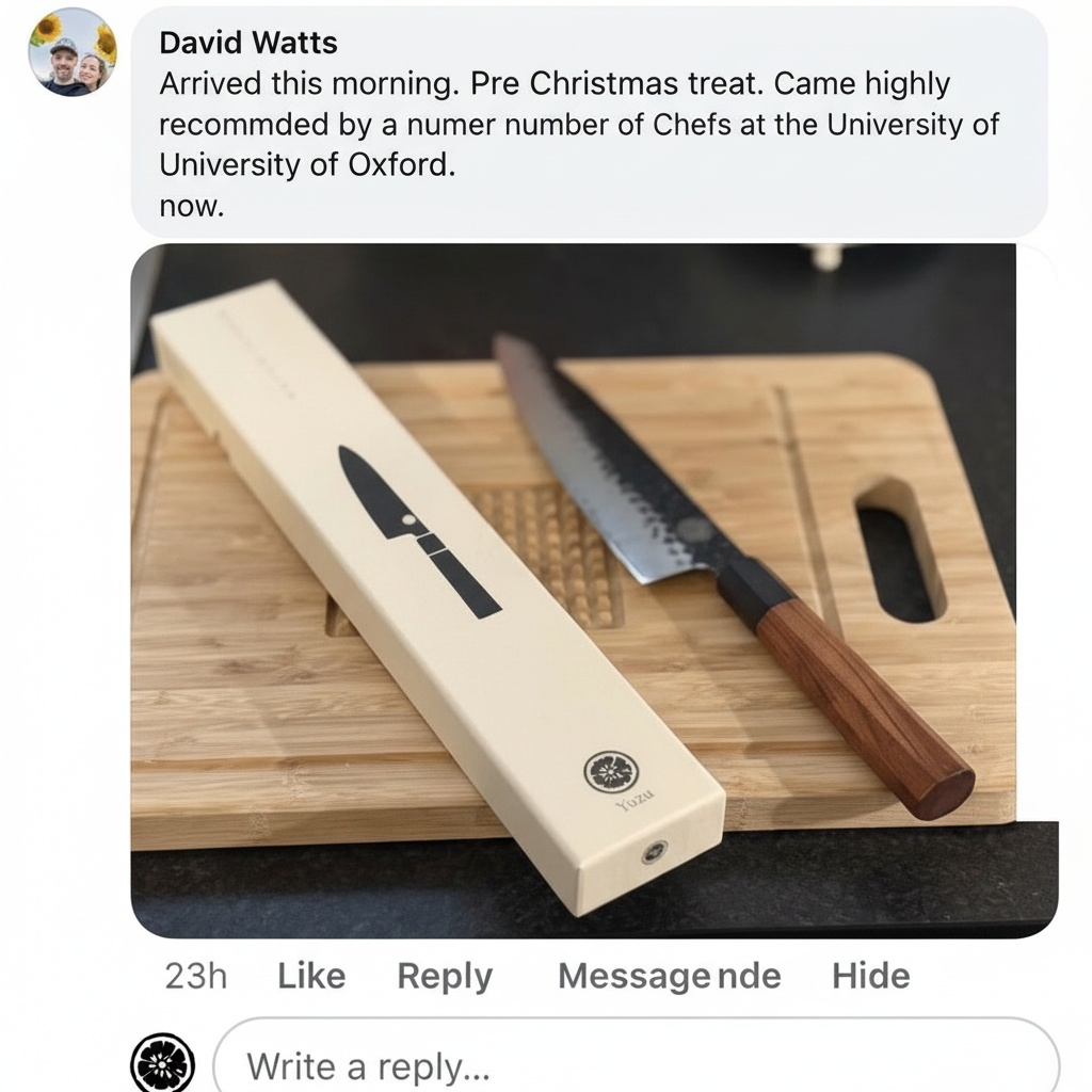 Yuzu Knives - Japanese steel kitchen knives Facebook ad from Mar 6, 2026