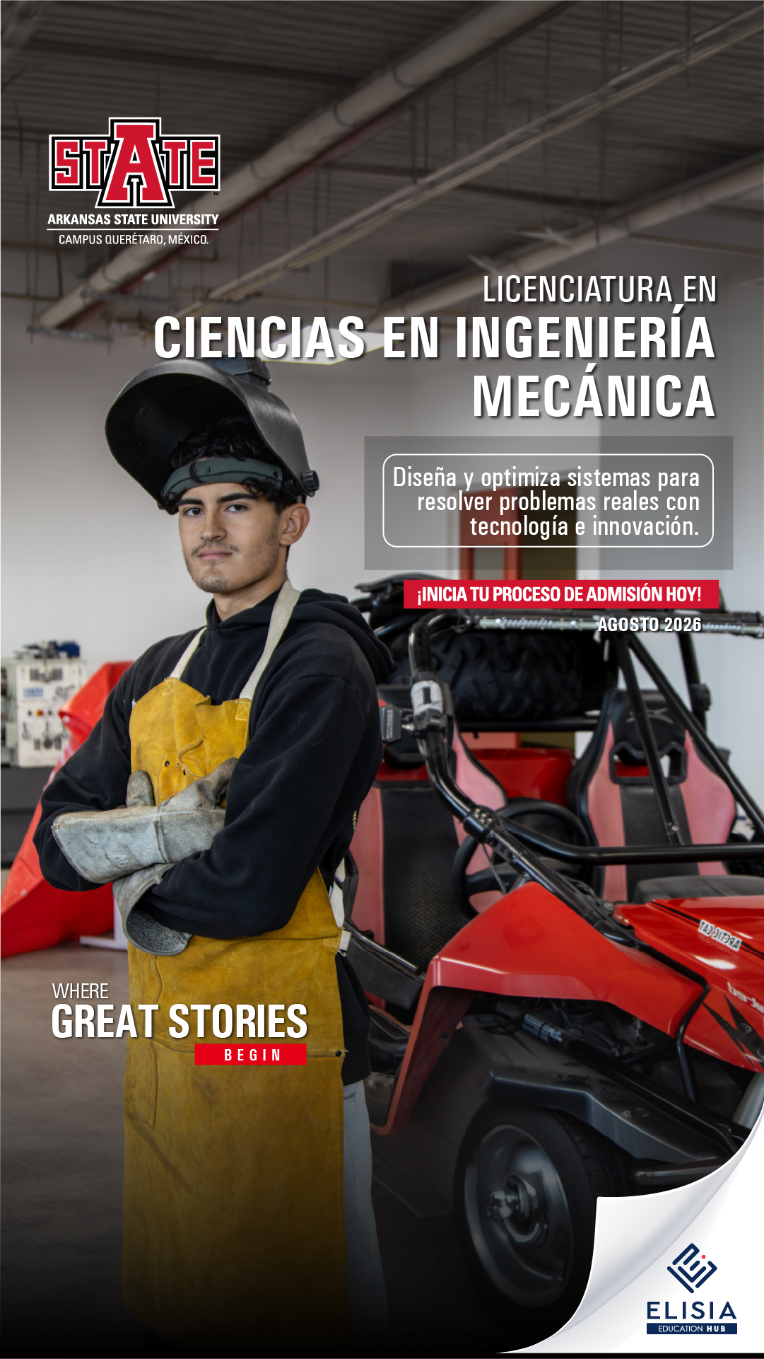 Arkansas State University Querétaro Facebook ad from Mar 5, 2026